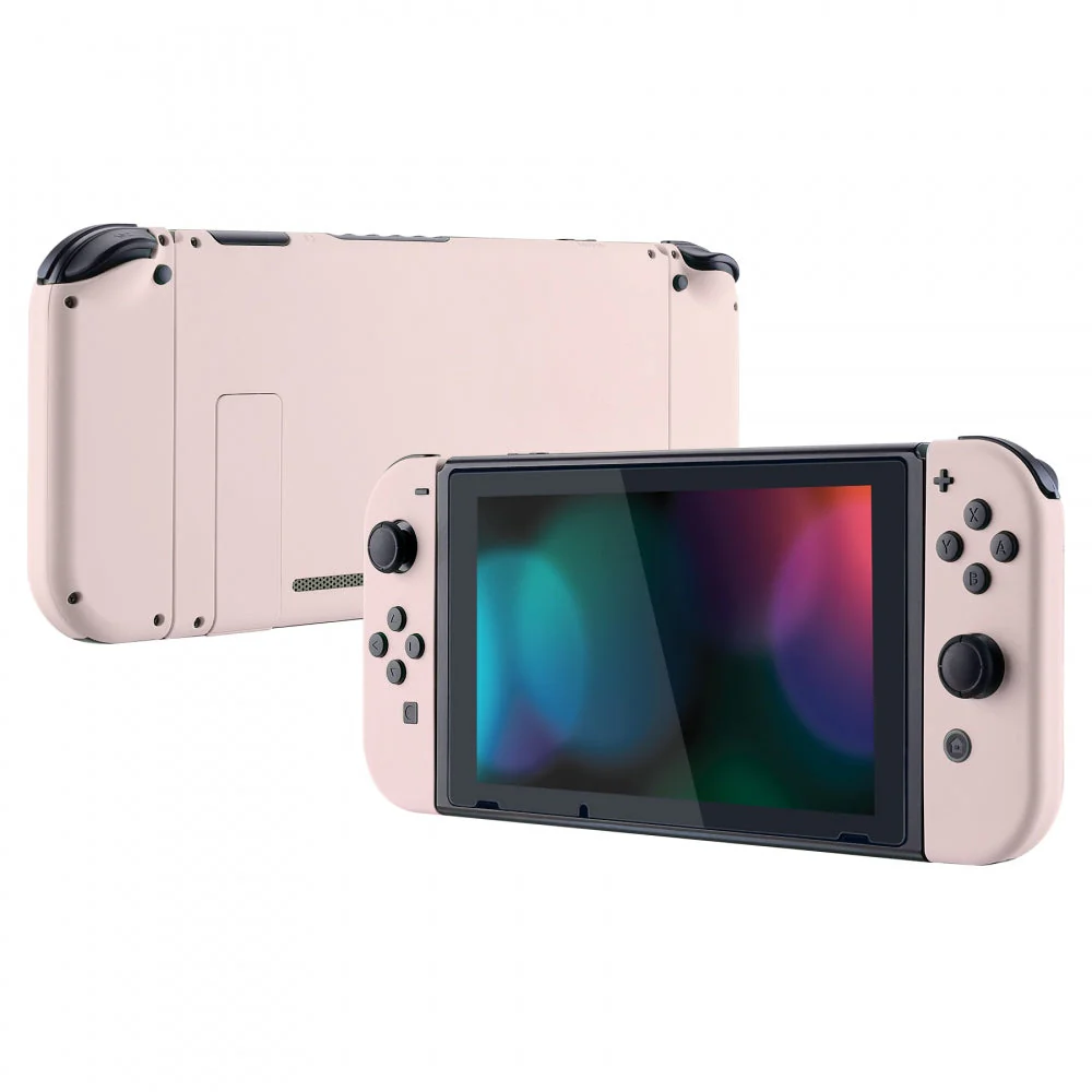 eXtremeRate Replacement Full Set Shells with Buttons for Nintendo Switch - Cherry Blossoms Pink - Image 5