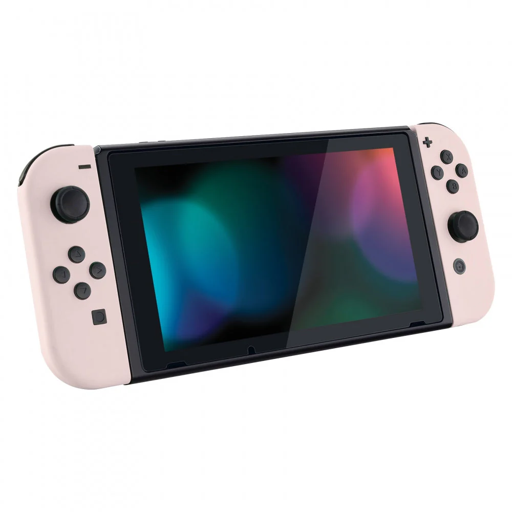 eXtremeRate Replacement Full Set Shells with Buttons for Nintendo Switch - Cherry Blossoms Pink - Image 6