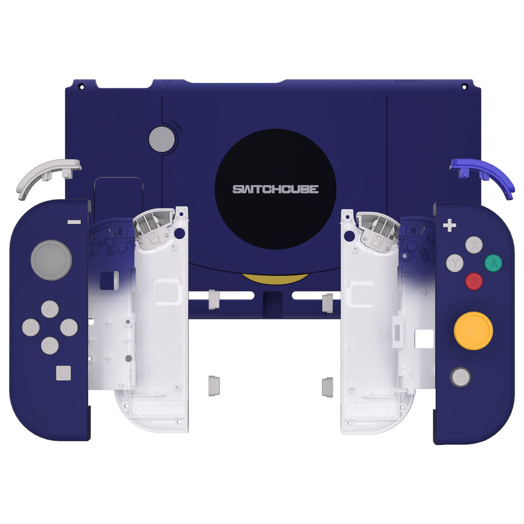 eXtremeRate Replacement Full Set Shells with Buttons for Nintendo Switch - Classic SwitchCube Style - Image 3