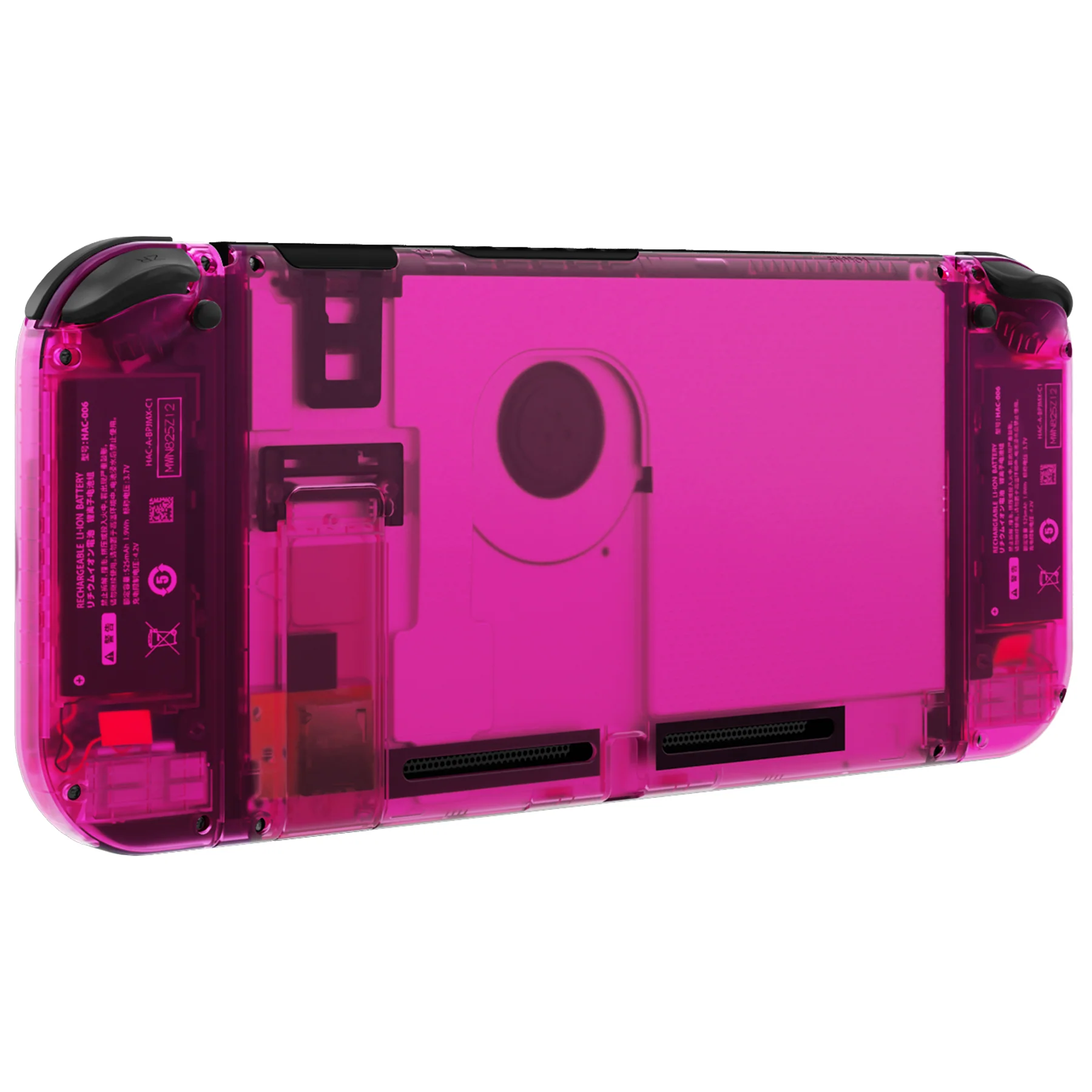 eXtremeRate Replacement Full Set Shells with Buttons for Nintendo Switch - Clear Candy Pink - Image 7