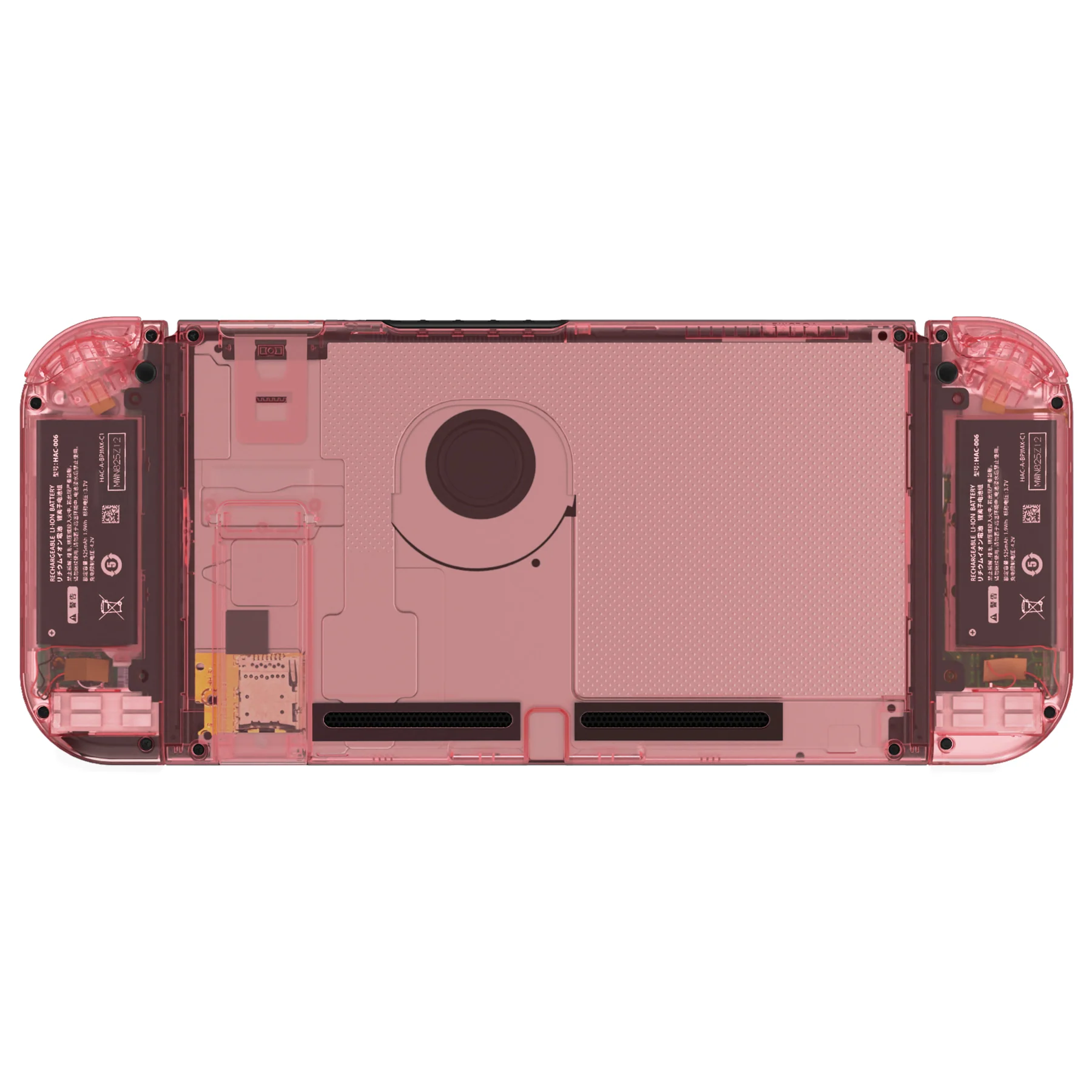 eXtremeRate Replacement Full Set Shells with Buttons for Nintendo Switch - Crystal Cherry Pink - Image 6