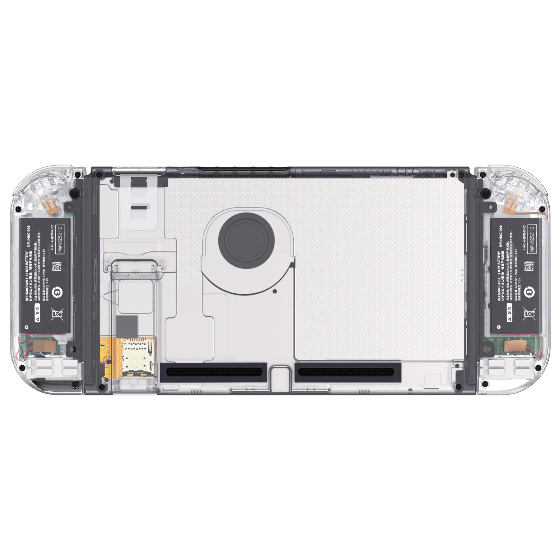 eXtremeRate Replacement Full Set Shells with Buttons for Nintendo Switch - Crystal Clear - Image 6