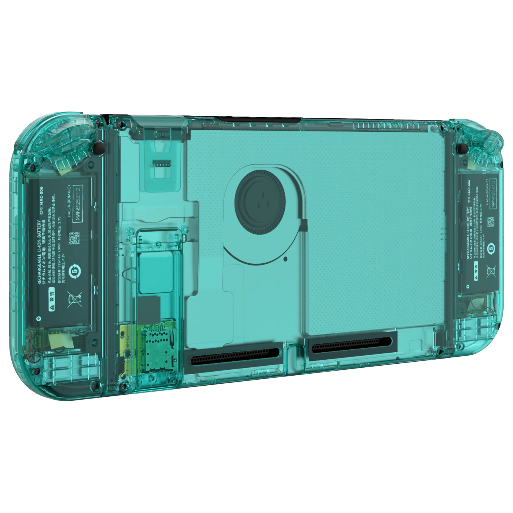 eXtremeRate Replacement Full Set Shells with Buttons for Nintendo Switch - Crystal Emerald Green - Image 5