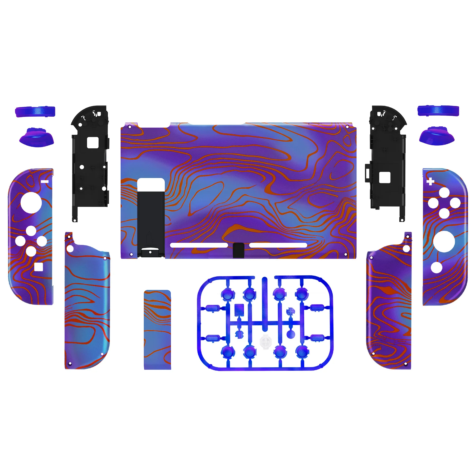 eXtremeRate Replacement Full Set Shells with Buttons for Nintendo Switch - Damascuscamo - Image 2