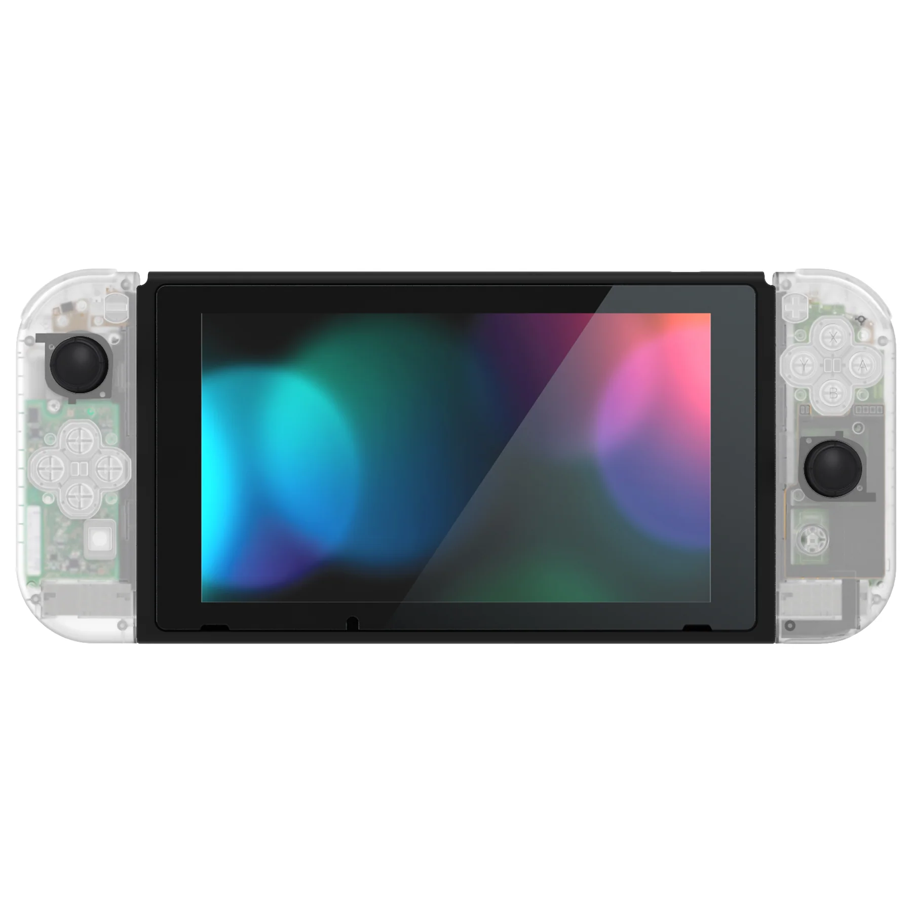eXtremeRate Replacement Full Set Shells with Buttons for Nintendo Switch - Glow in Dark - Green - Image 4