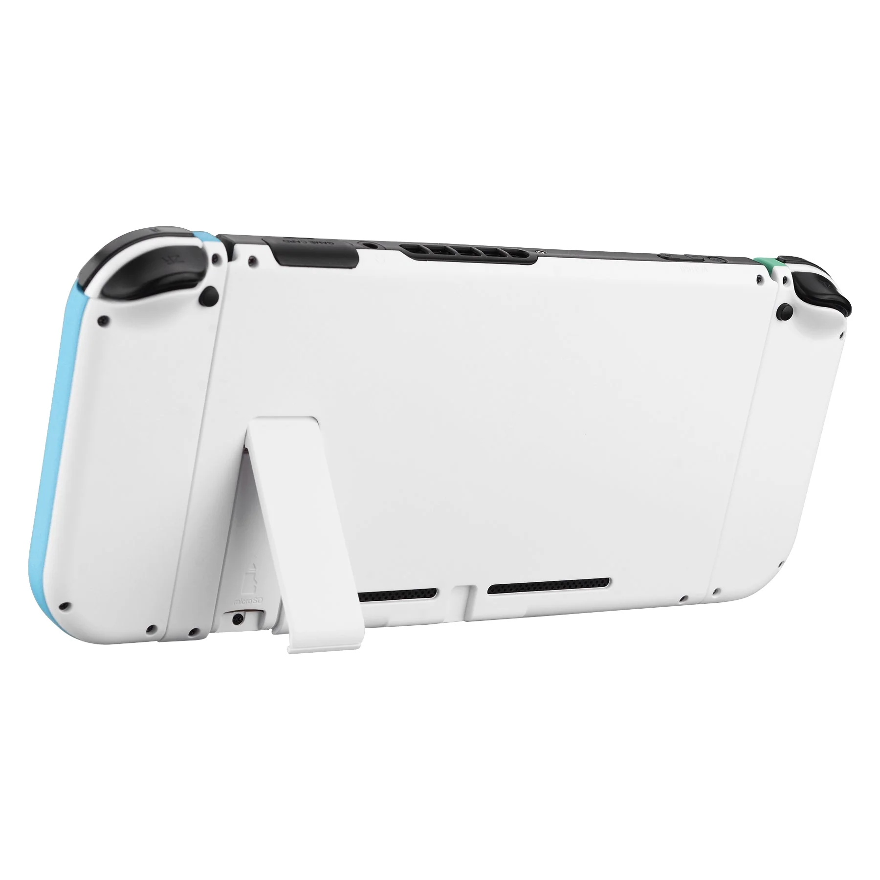 eXtremeRate Replacement Full Set Shells with Buttons for Nintendo Switch - Mint Green & Heaven Blue - Image 10