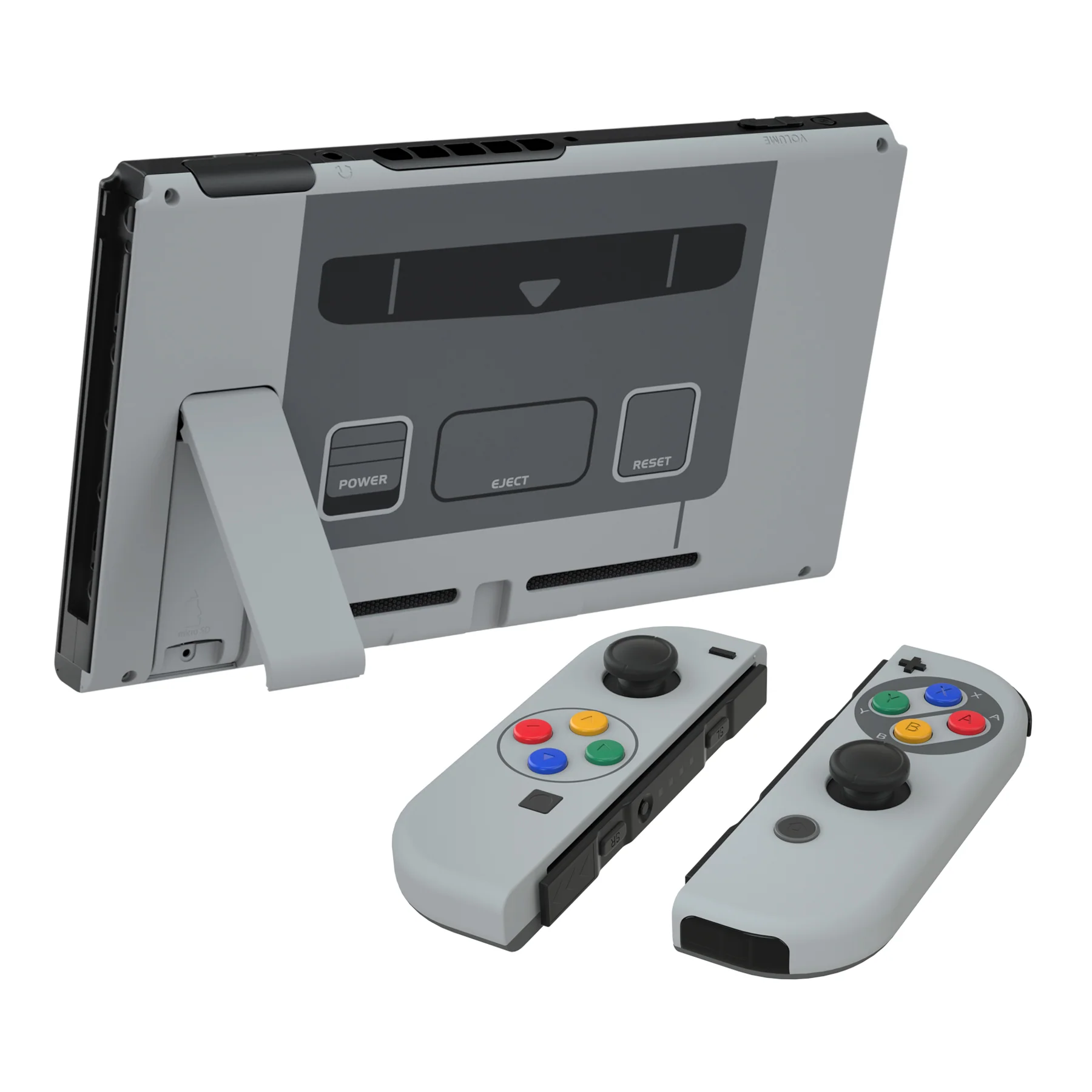 eXtremeRate Replacement Full Set Shells with Buttons for Nintendo Switch - SFC SNES Classic EU - Image 4