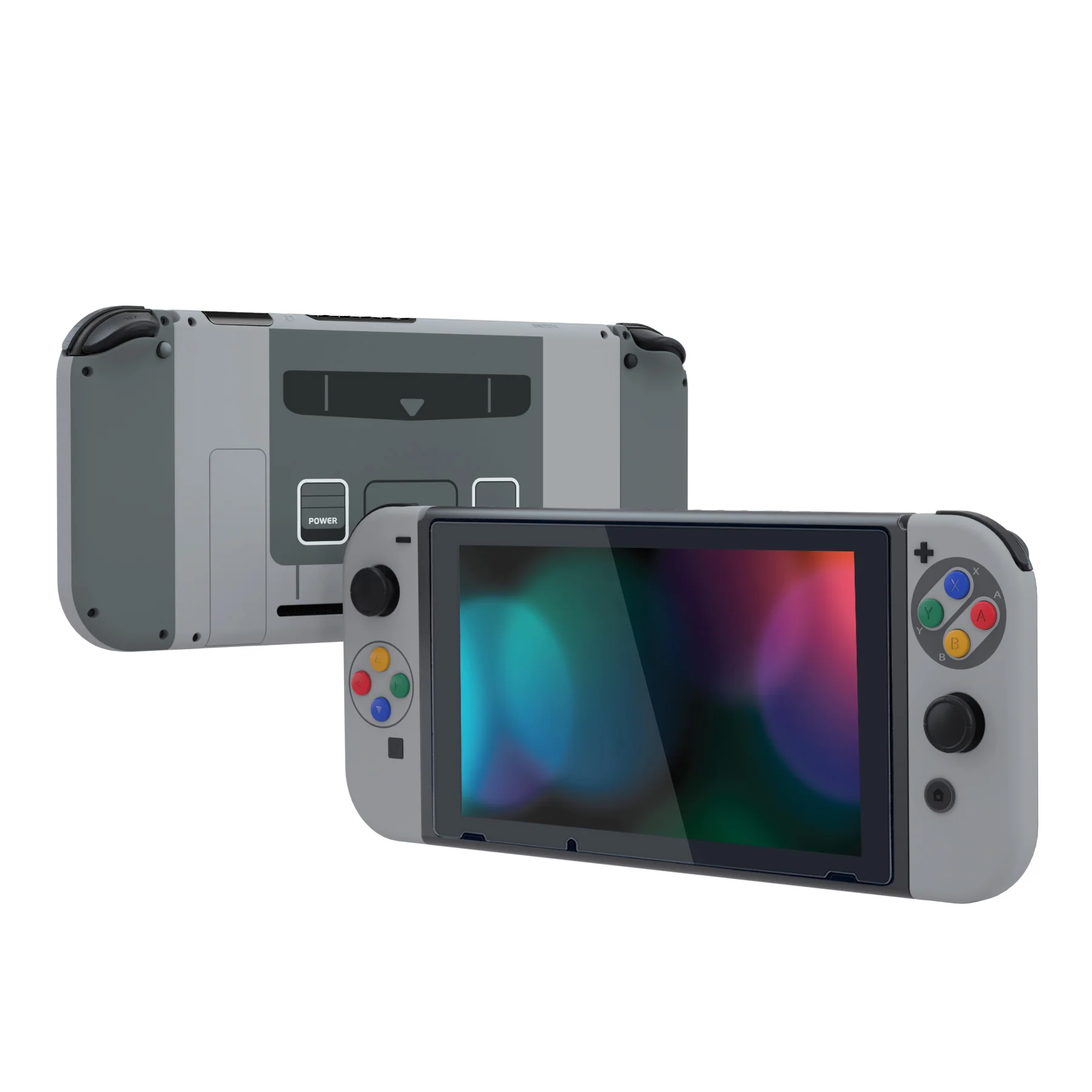 eXtremeRate Replacement Full Set Shells with Buttons for Nintendo Switch - SFC SNES Classic EU - Image 5