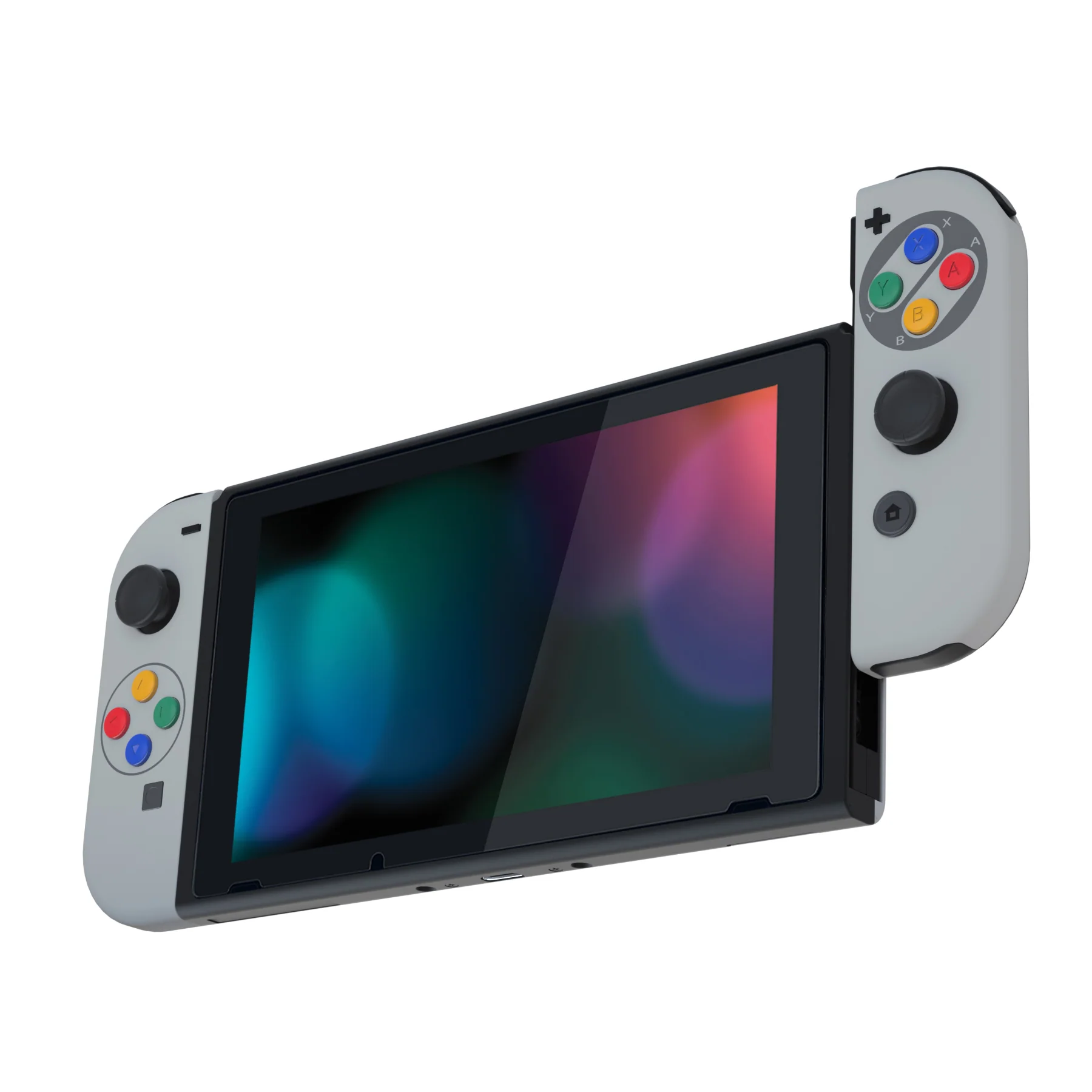 eXtremeRate Replacement Full Set Shells with Buttons for Nintendo Switch - SFC SNES Classic EU - Image 8