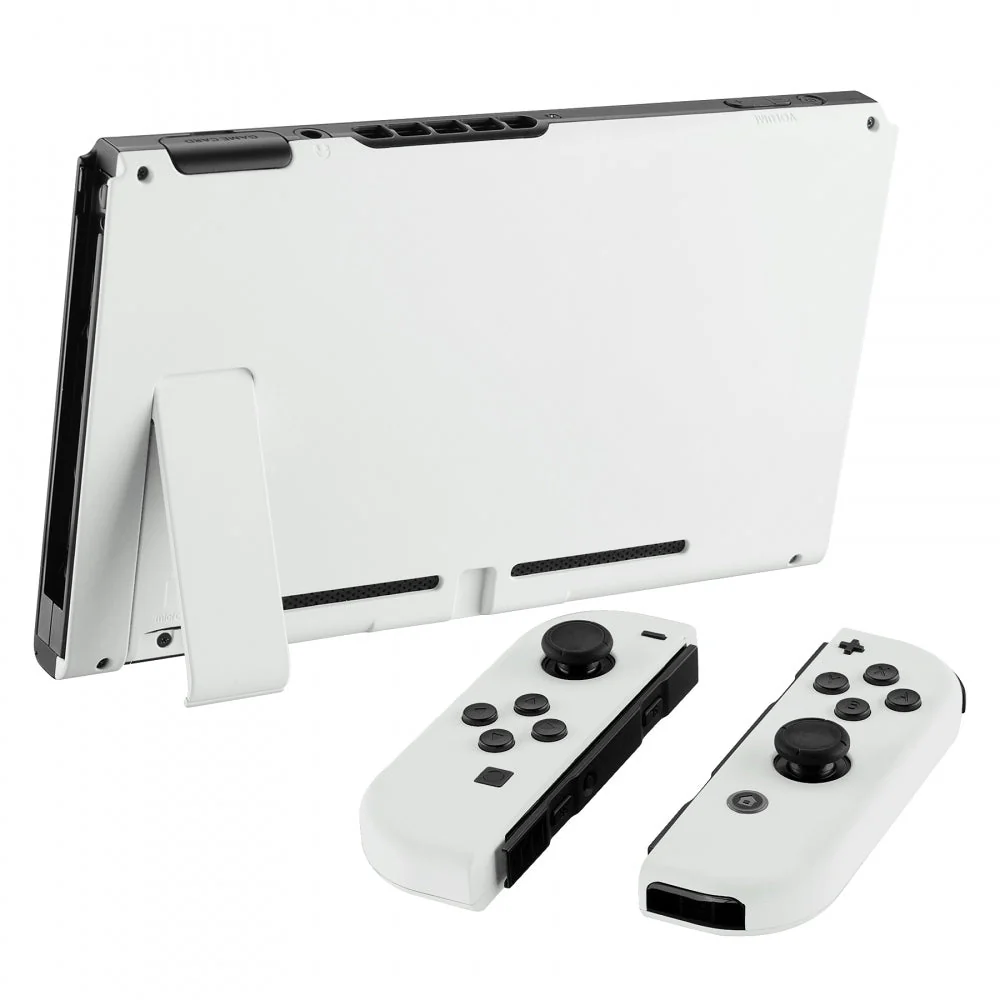 eXtremeRate Replacement Full Set Shells with Buttons for Nintendo Switch - White - Image 4