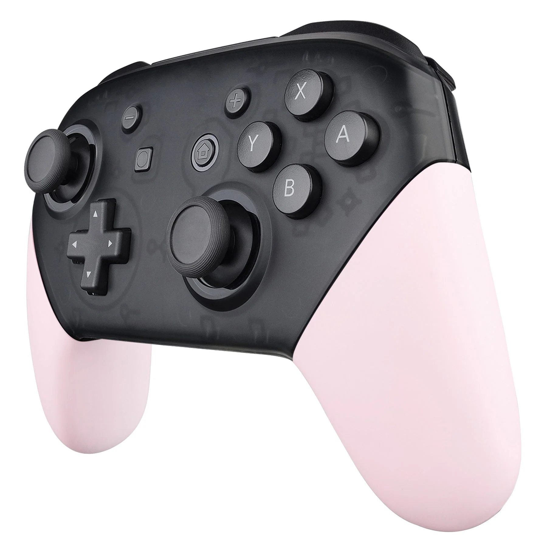 eXtremeRate Replacement Handle Grips for Nintendo Switch Pro Controller - Cherry Blossoms Pink - Image 4
