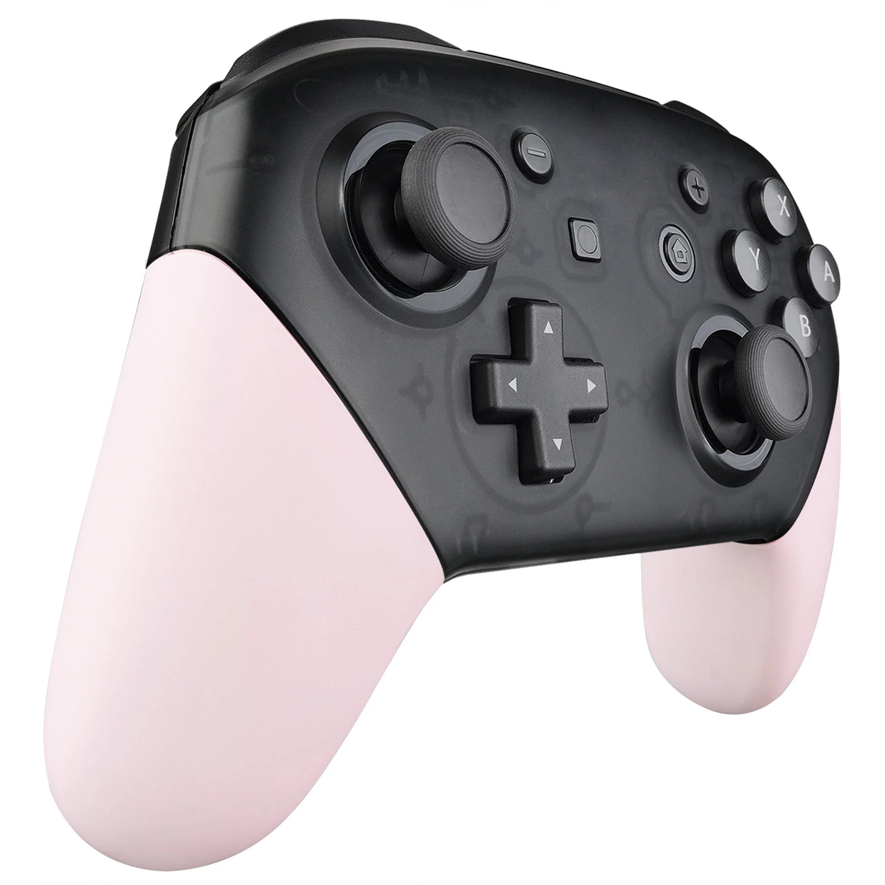eXtremeRate Replacement Handle Grips for Nintendo Switch Pro Controller - Cherry Blossoms Pink - Image 5