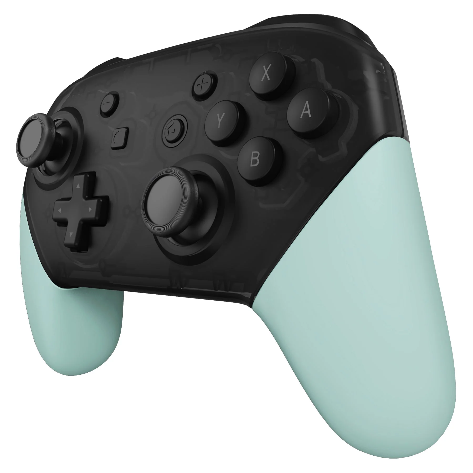 eXtremeRate Replacement Handle Grips for Nintendo Switch Pro Controller - Light Cyan - Image 4