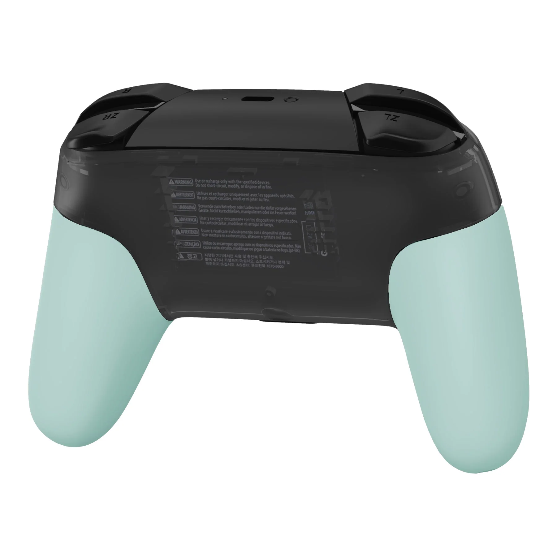 eXtremeRate Replacement Handle Grips for Nintendo Switch Pro Controller - Light Cyan - Image 6