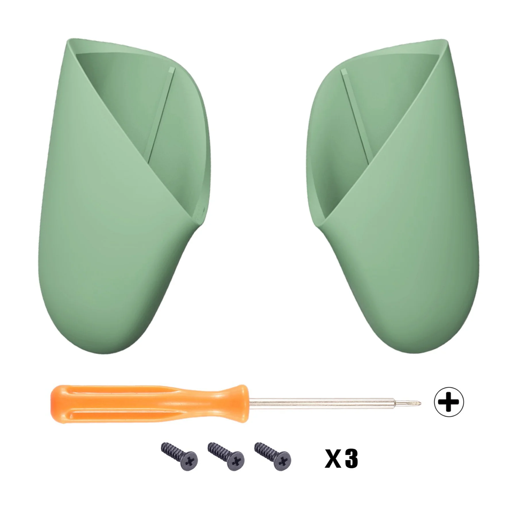 eXtremeRate Replacement Handle Grips for Nintendo Switch Pro Controller - Matcha Green - Image 2