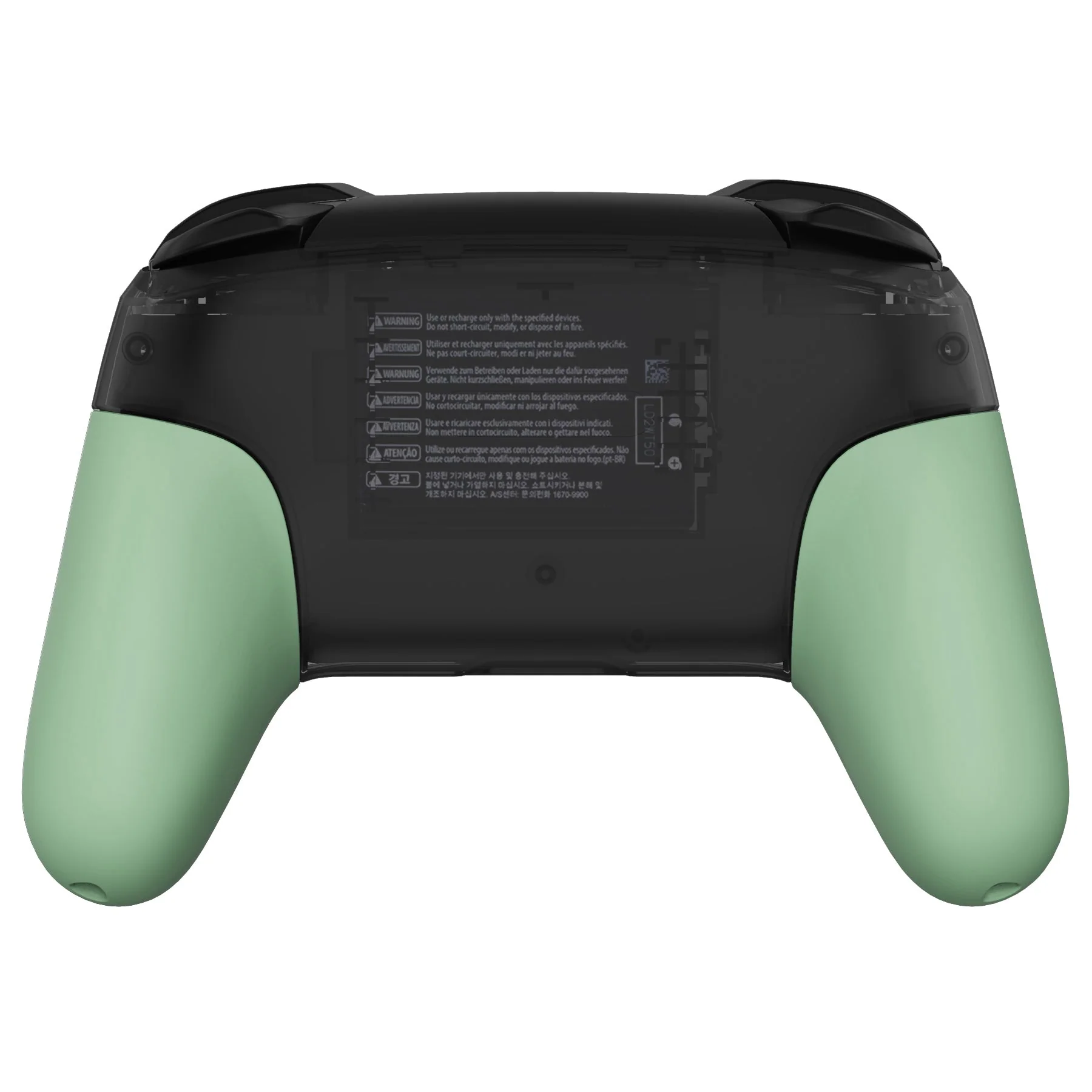 eXtremeRate Replacement Handle Grips for Nintendo Switch Pro Controller - Matcha Green - Image 5