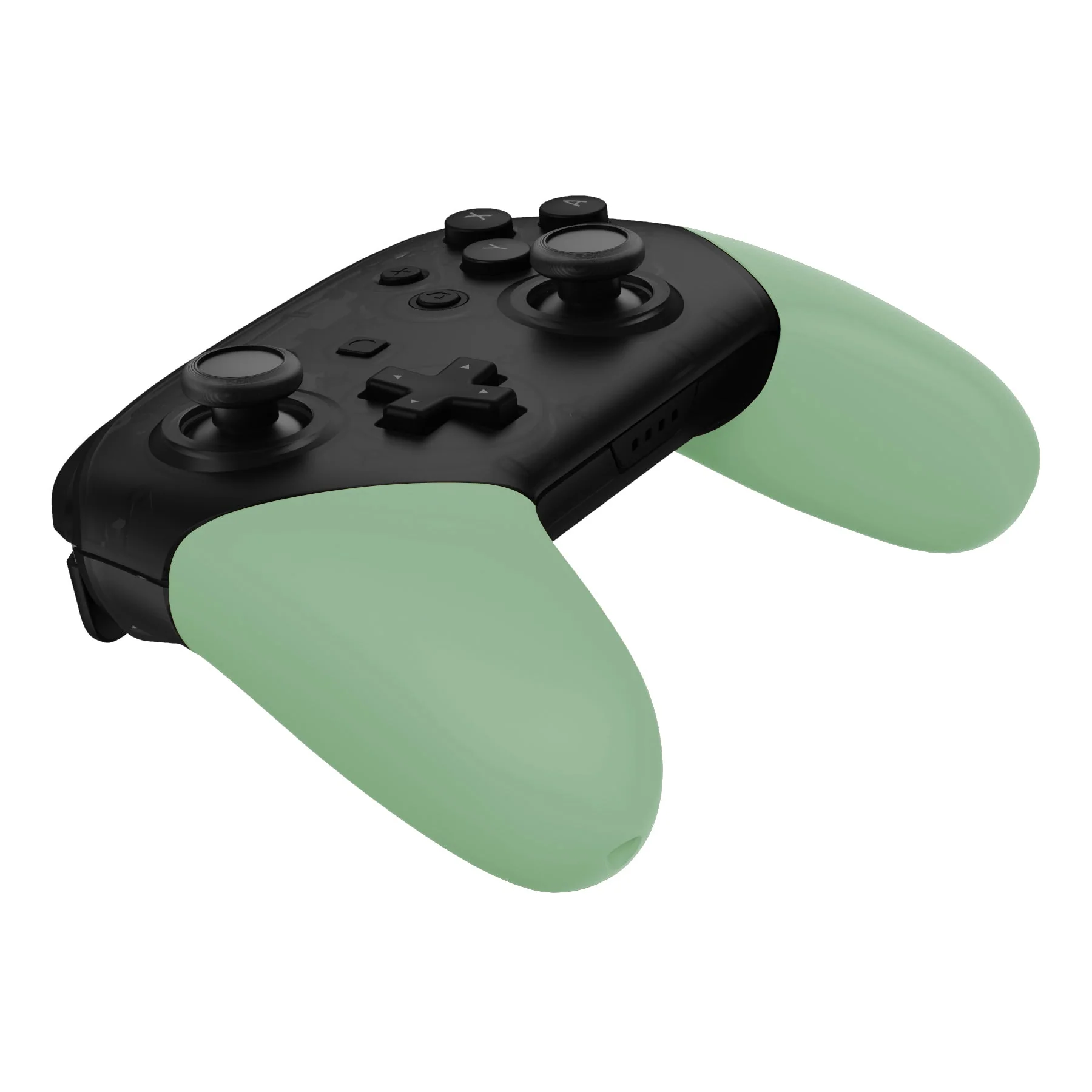 eXtremeRate Replacement Handle Grips for Nintendo Switch Pro Controller - Matcha Green - Image 6