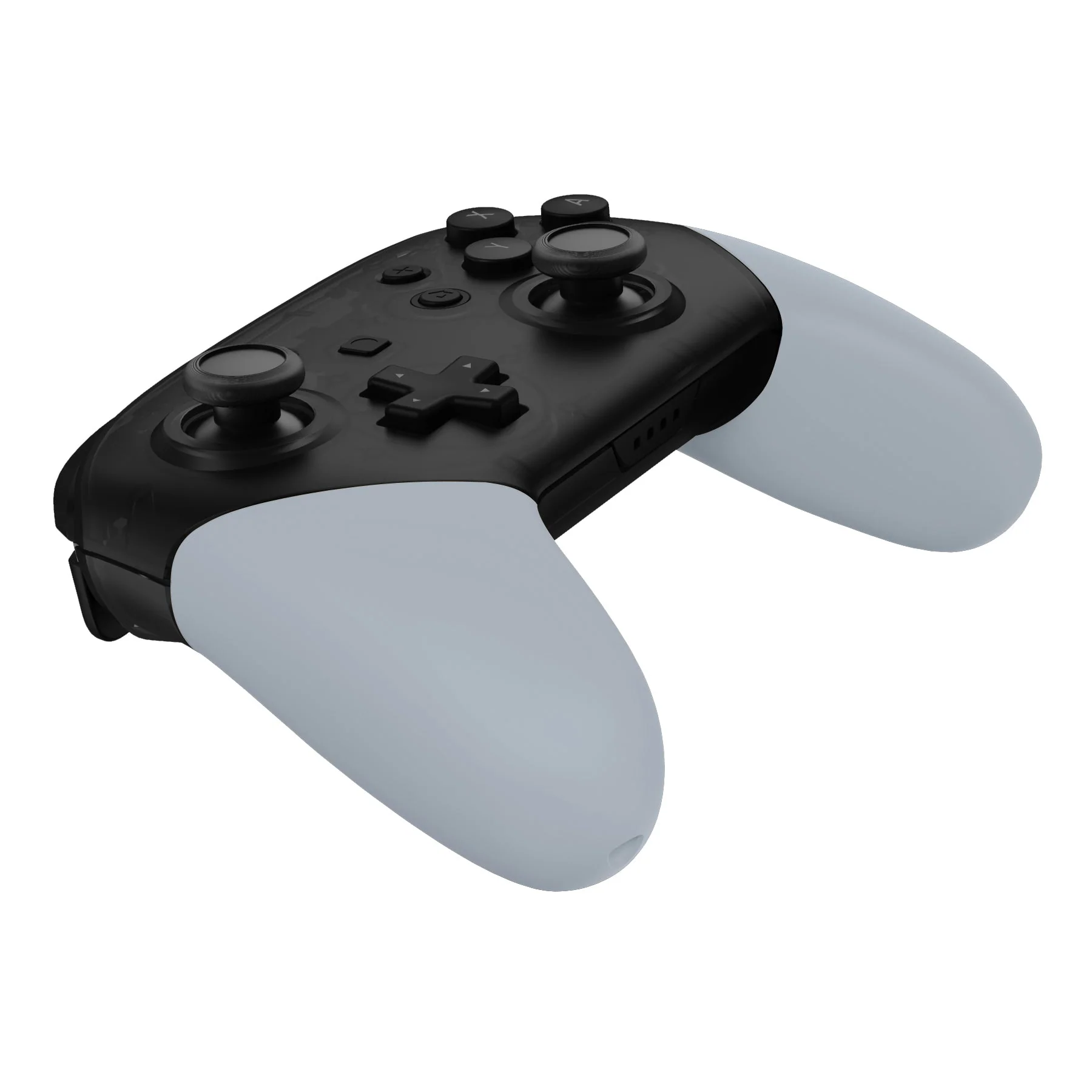 eXtremeRate Replacement Handle Grips for Nintendo Switch Pro Controller - New Hope Gray - Image 10