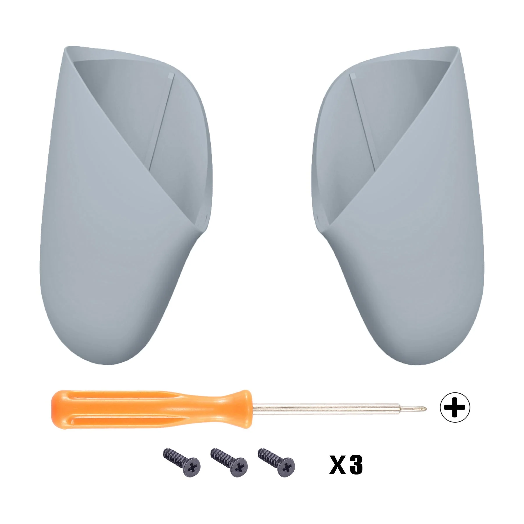 eXtremeRate Replacement Handle Grips for Nintendo Switch Pro Controller - New Hope Gray - Image 2