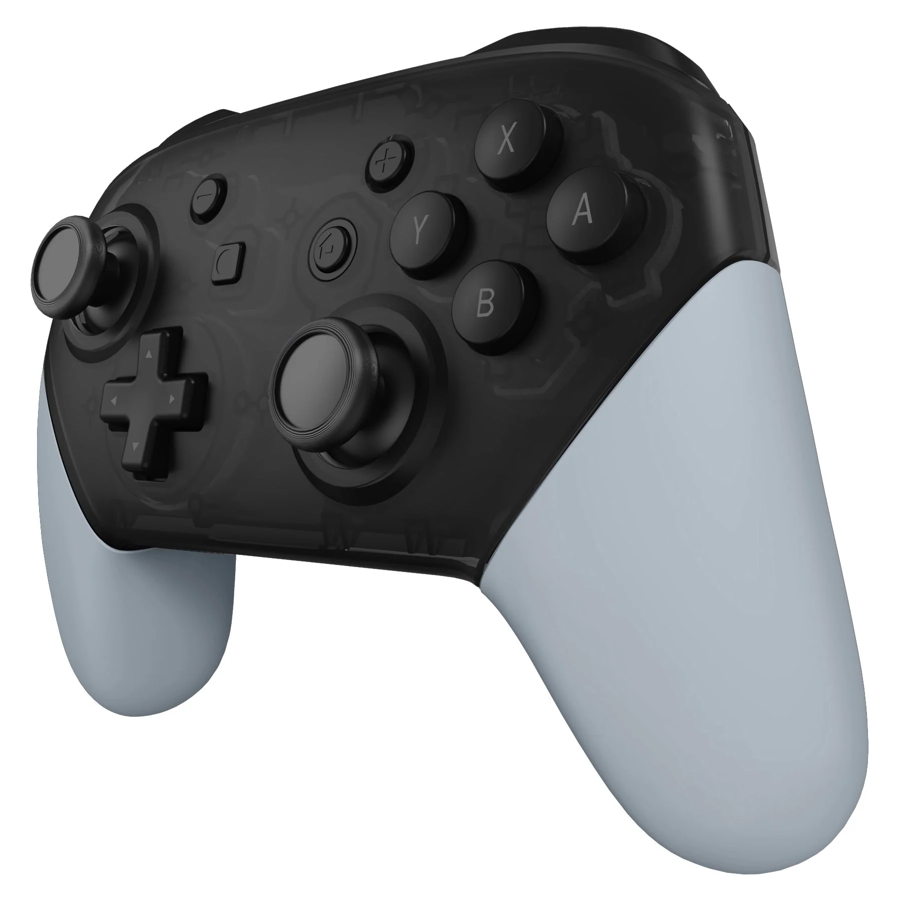 eXtremeRate Replacement Handle Grips for Nintendo Switch Pro Controller - New Hope Gray - Image 5