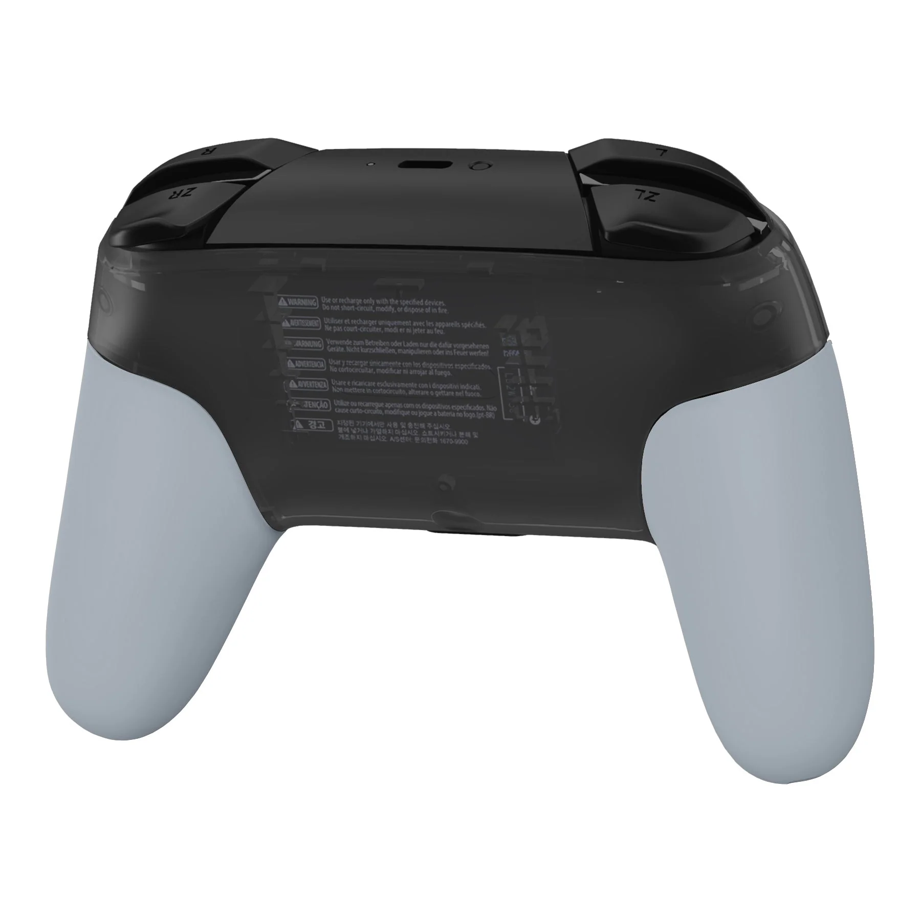 eXtremeRate Replacement Handle Grips for Nintendo Switch Pro Controller - New Hope Gray - Image 8