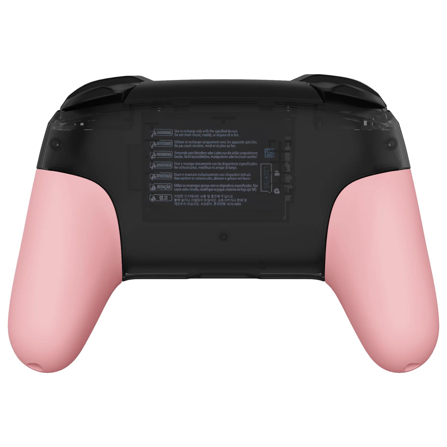 eXtremeRate Replacement Handle Grips for Nintendo Switch Pro Controller - Puffy Pink - Image 6