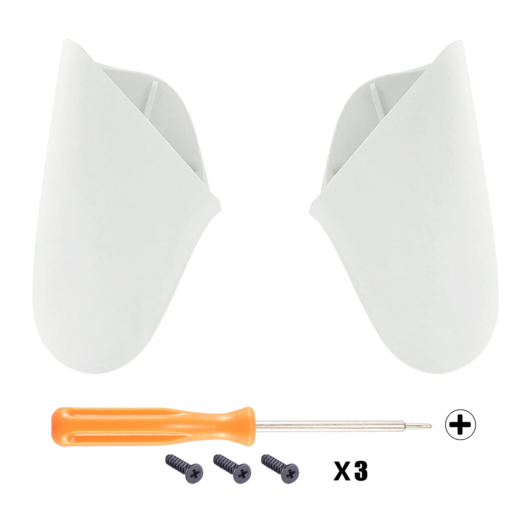eXtremeRate Replacement Handle Grips for Nintendo Switch Pro Controller - White - Image 2