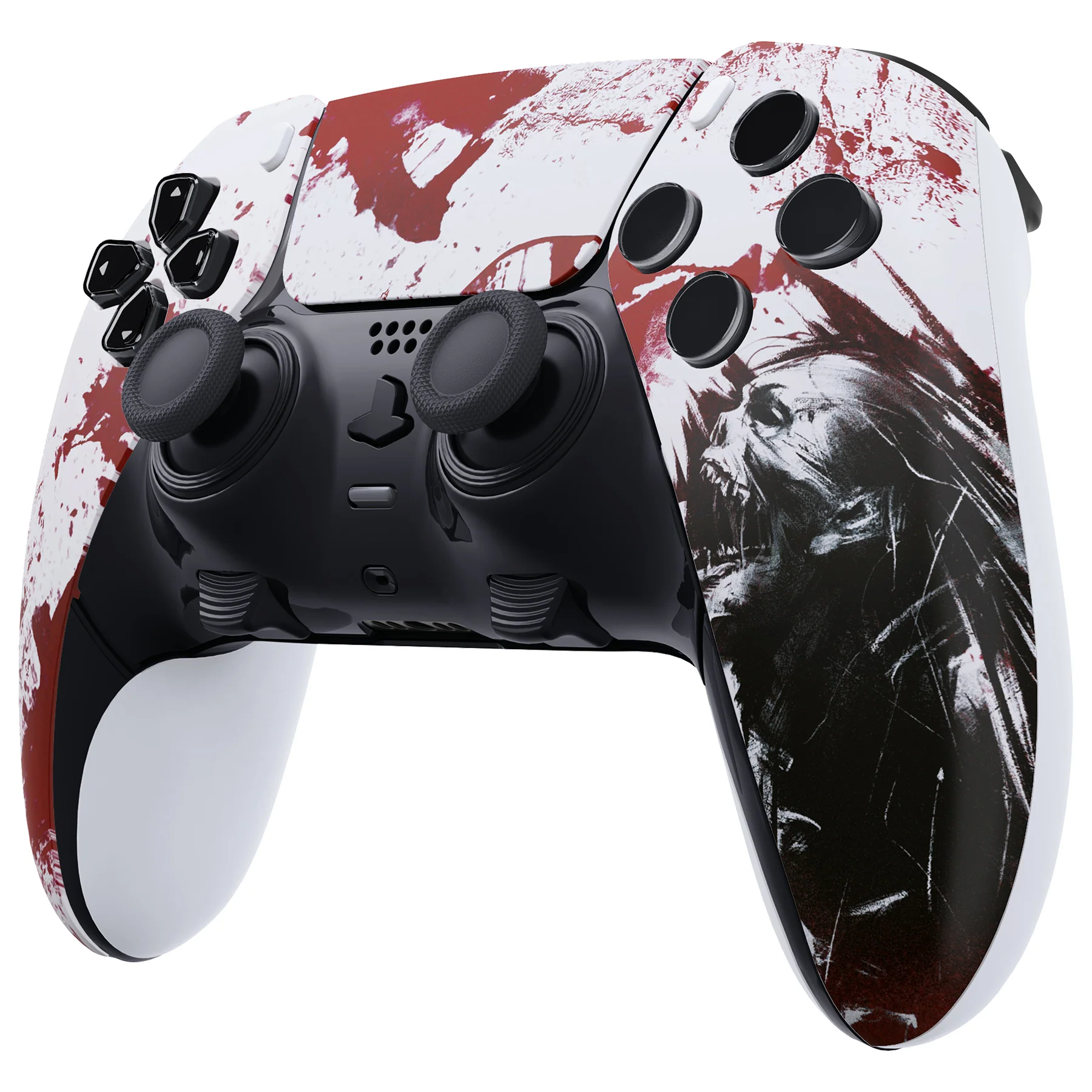 eXtremeRate Replacement Left Right Front Housing Shell with Touchpad Compatible with PS5 Edge Controller - Blood Zombie - Image 5