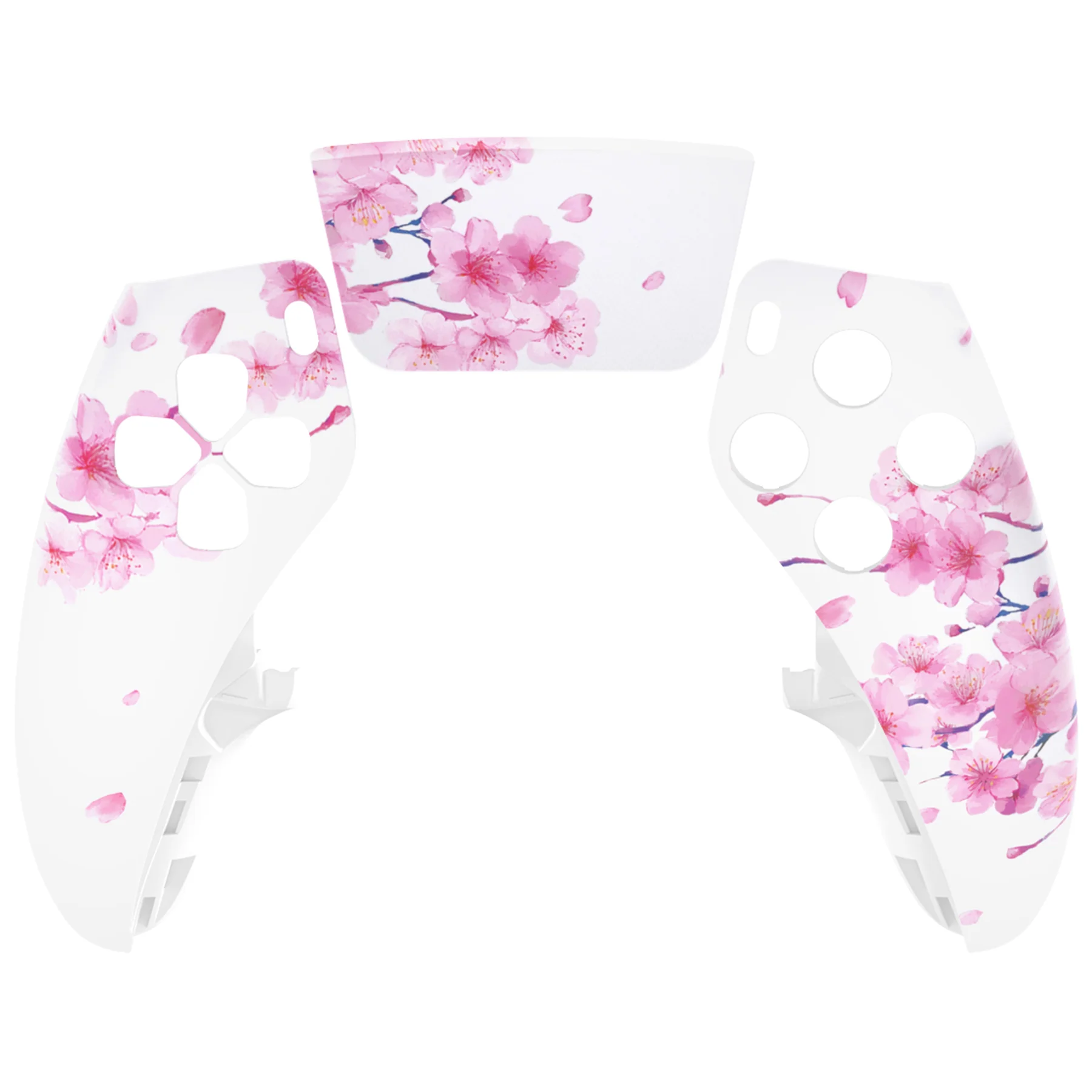 eXtremeRate Replacement Left Right Front Housing Shell with Touchpad Compatible with PS5 Edge Controller - Cherry Blossom Whisper - Image 7