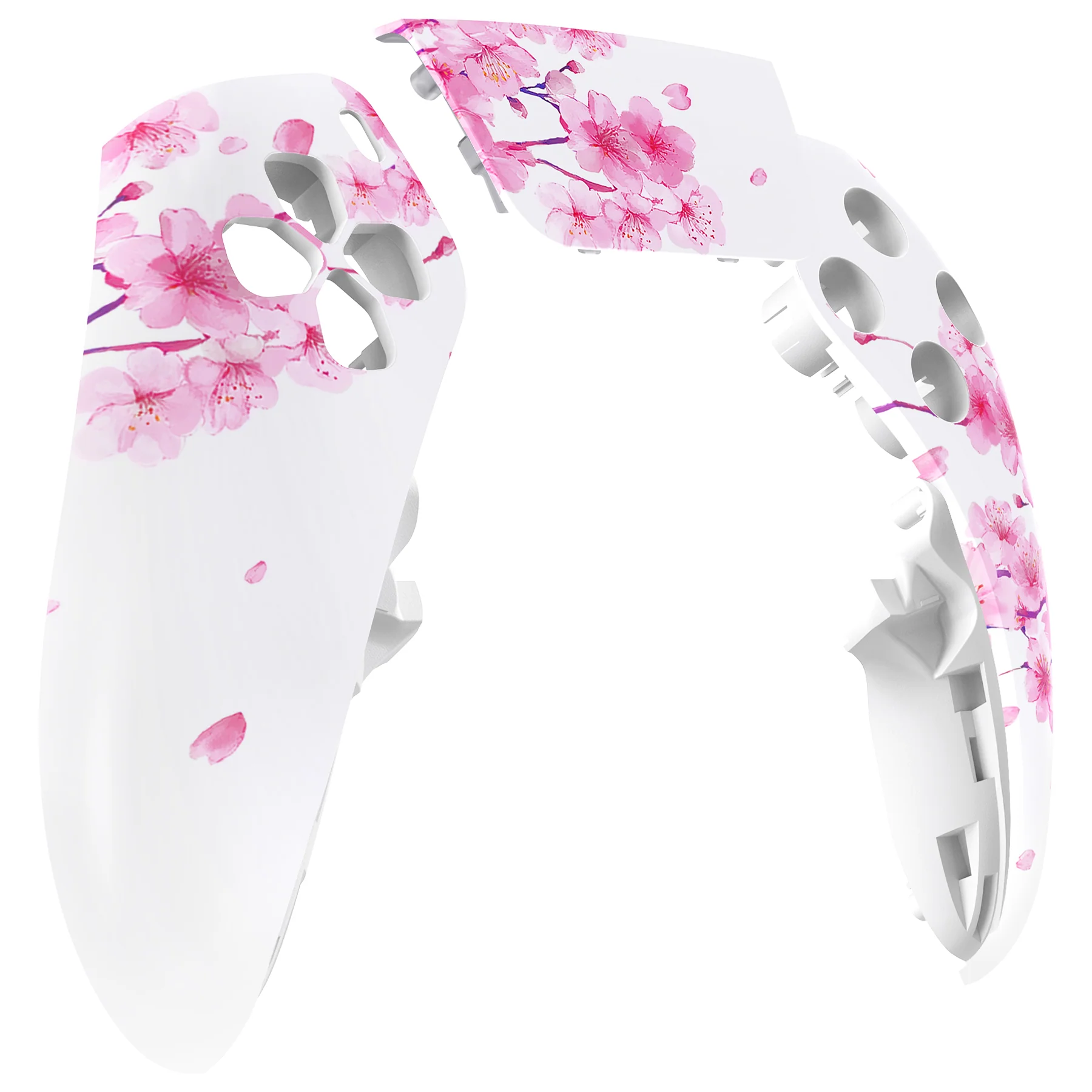 eXtremeRate Replacement Left Right Front Housing Shell with Touchpad Compatible with PS5 Edge Controller - Cherry Blossom Whisper - Image 9