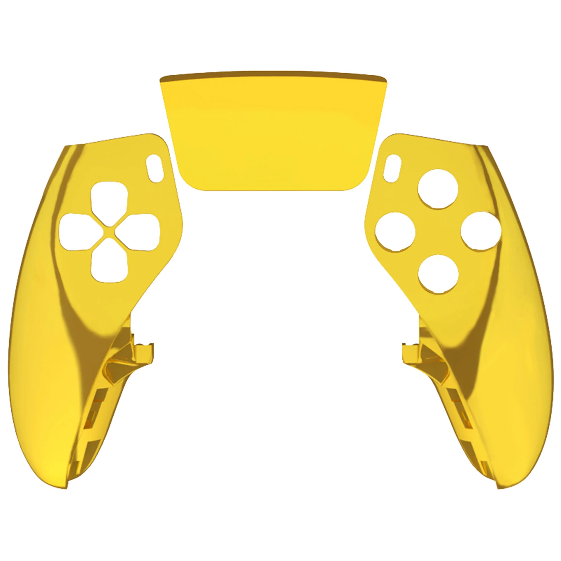 eXtremeRate Replacement Left Right Front Housing Shell with Touchpad Compatible with PS5 Edge Controller - Chrome Gold - Image 7