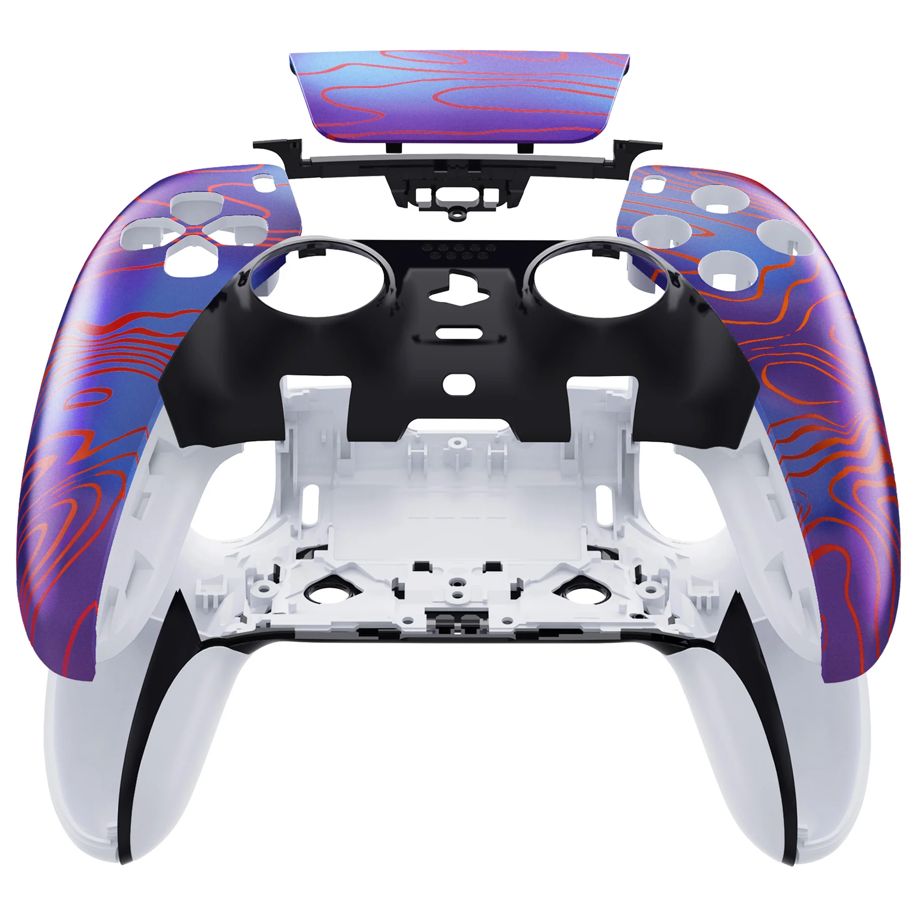 eXtremeRate Replacement Left Right Front Housing Shell with Touchpad Compatible with PS5 Edge Controller - Damascuscamo - Image 4