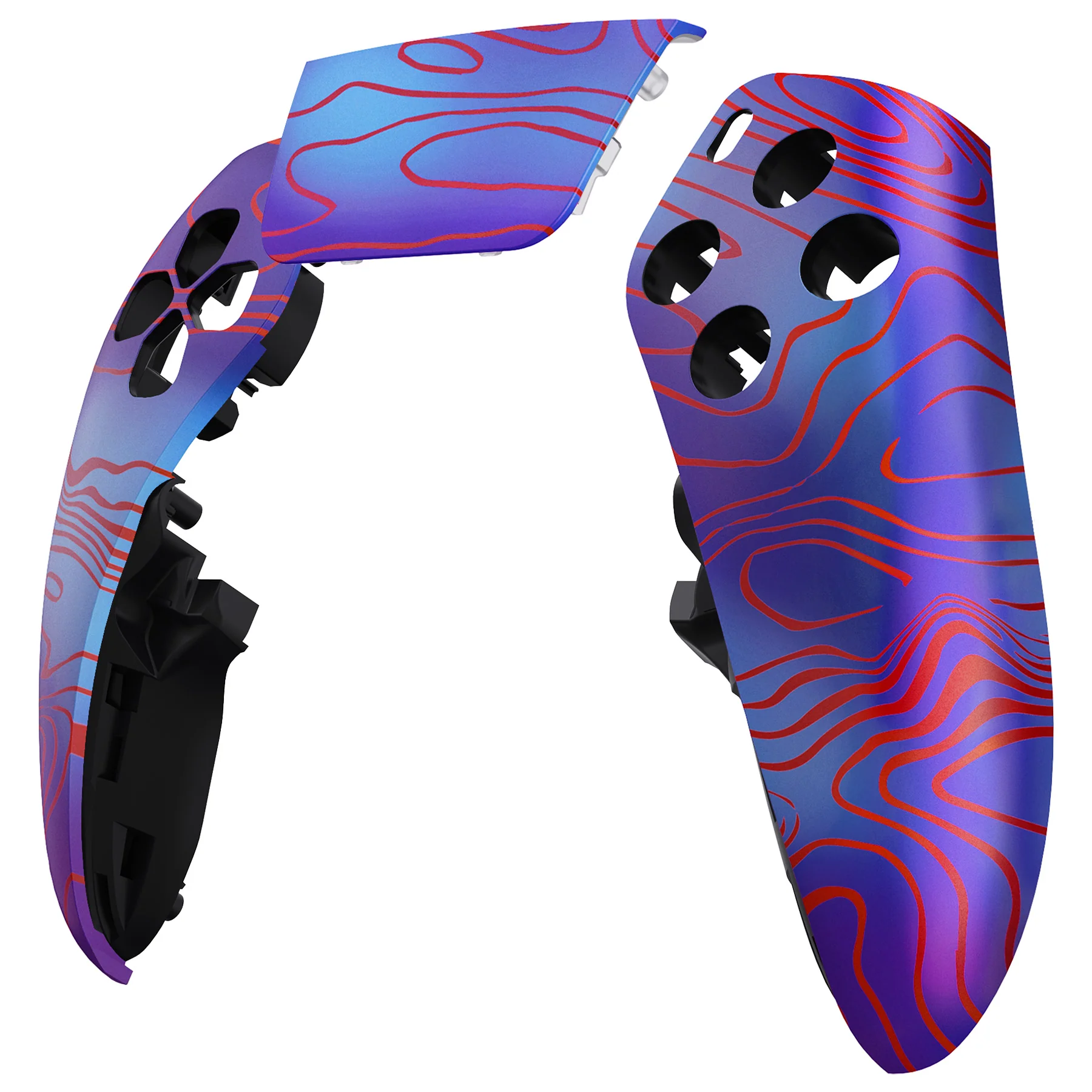 eXtremeRate Replacement Left Right Front Housing Shell with Touchpad Compatible with PS5 Edge Controller - Damascuscamo - Image 8