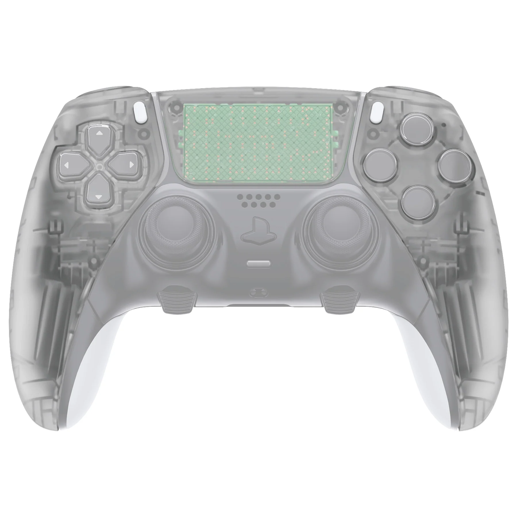 eXtremeRate Replacement Left Right Front Housing Shell with Touchpad Compatible with PS5 Edge Controller - Glow in Dark - Green - Image 3
