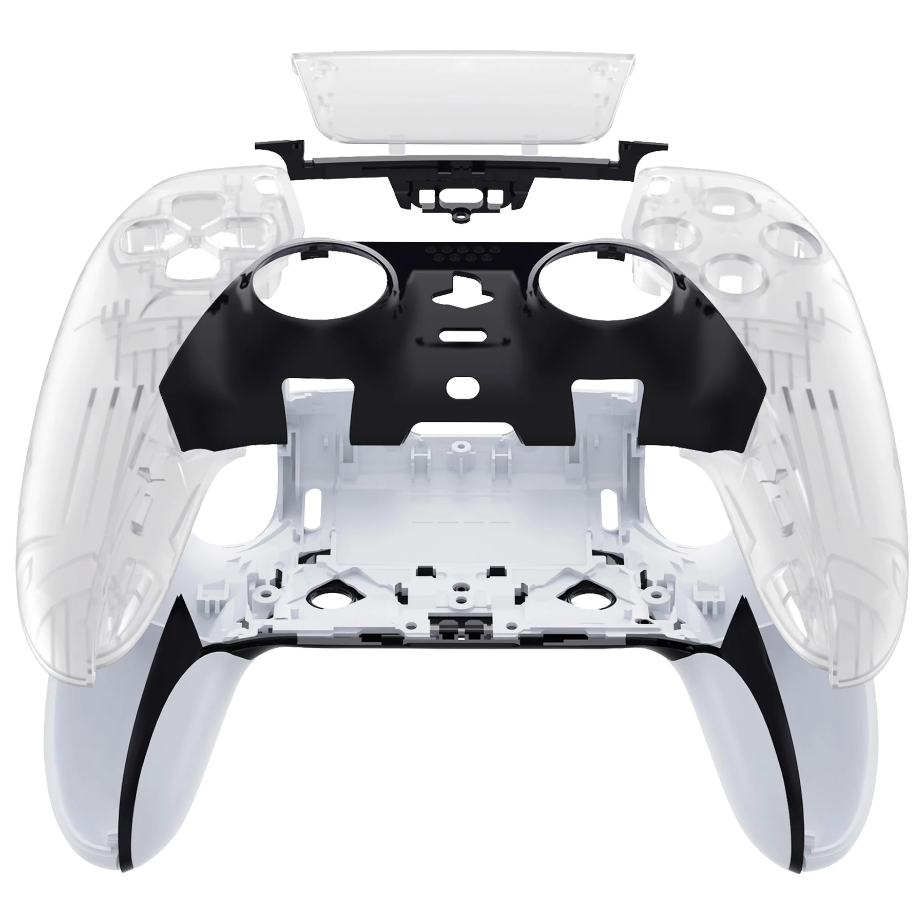 eXtremeRate Replacement Left Right Front Housing Shell with Touchpad Compatible with PS5 Edge Controller - Glow in Dark - Green - Image 7