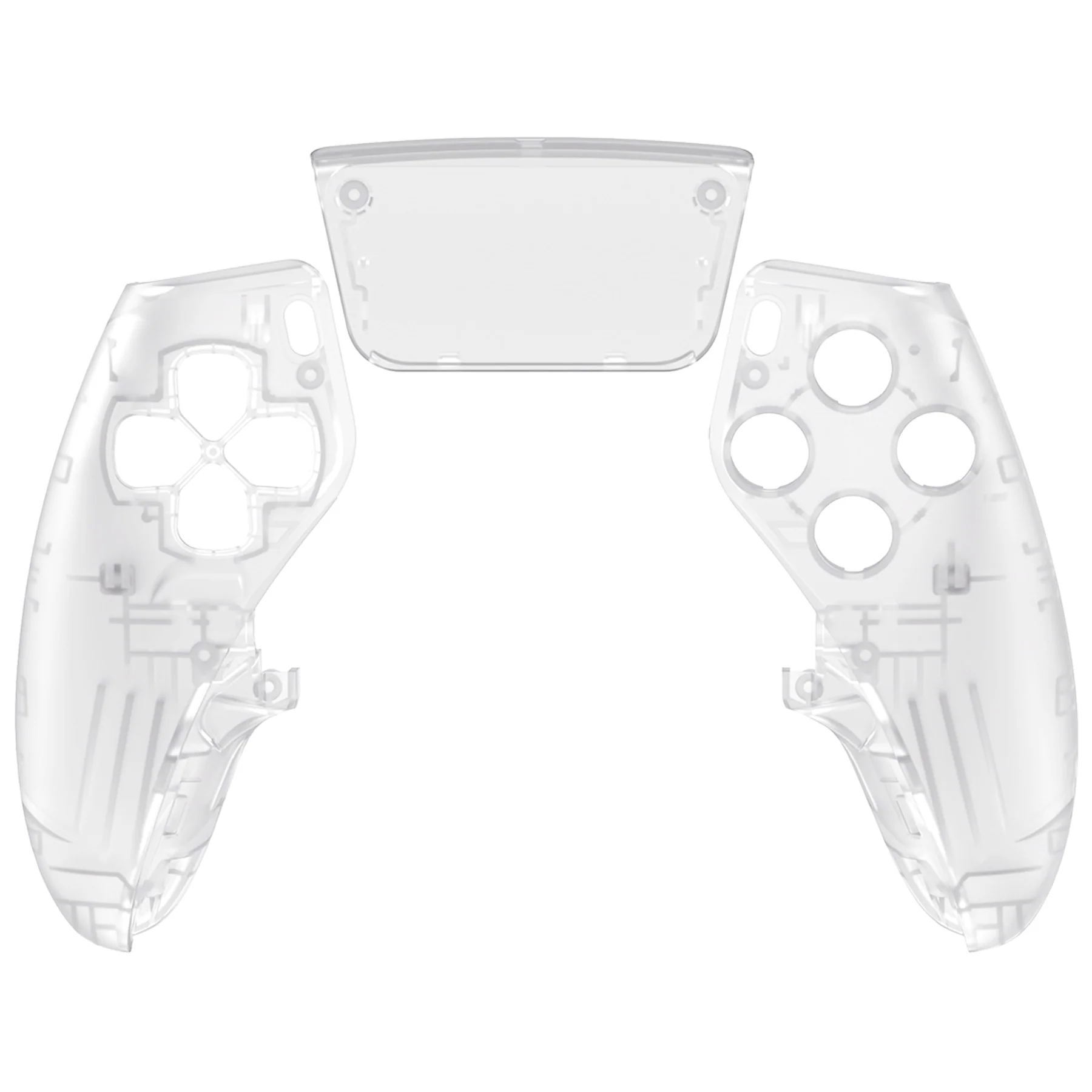 eXtremeRate Replacement Left Right Front Housing Shell with Touchpad Compatible with PS5 Edge Controller - Glow in Dark - Green - Image 8