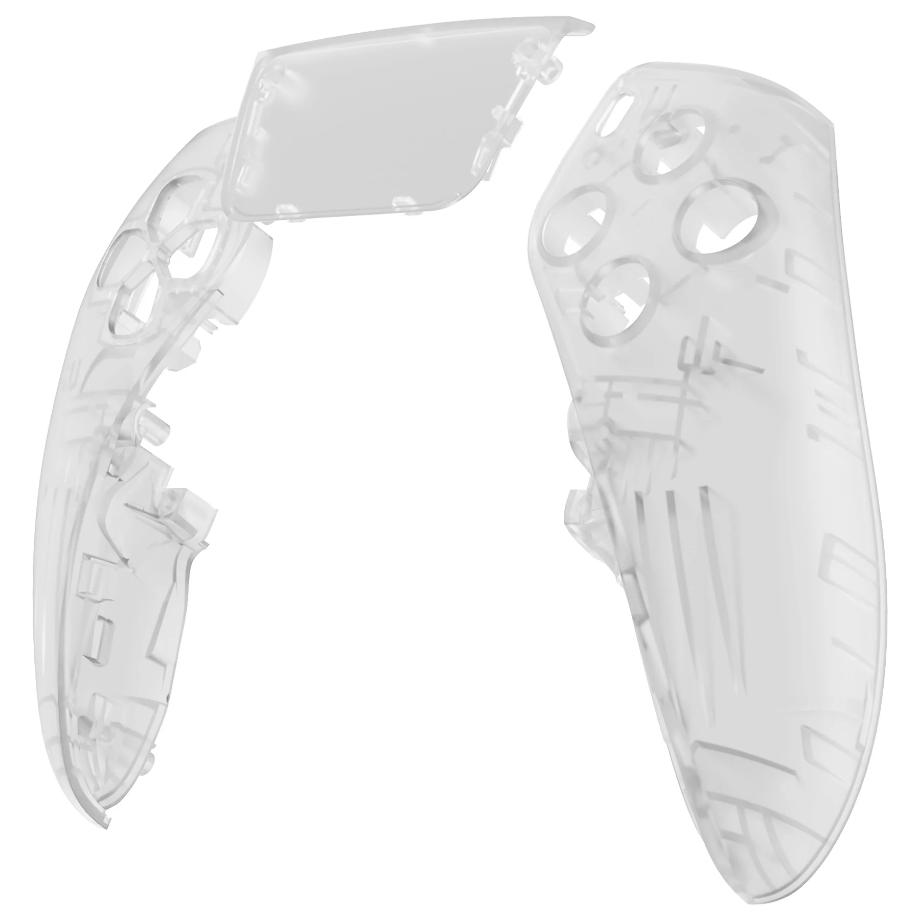 eXtremeRate Replacement Left Right Front Housing Shell with Touchpad Compatible with PS5 Edge Controller - Glow in Dark - Green - Image 9