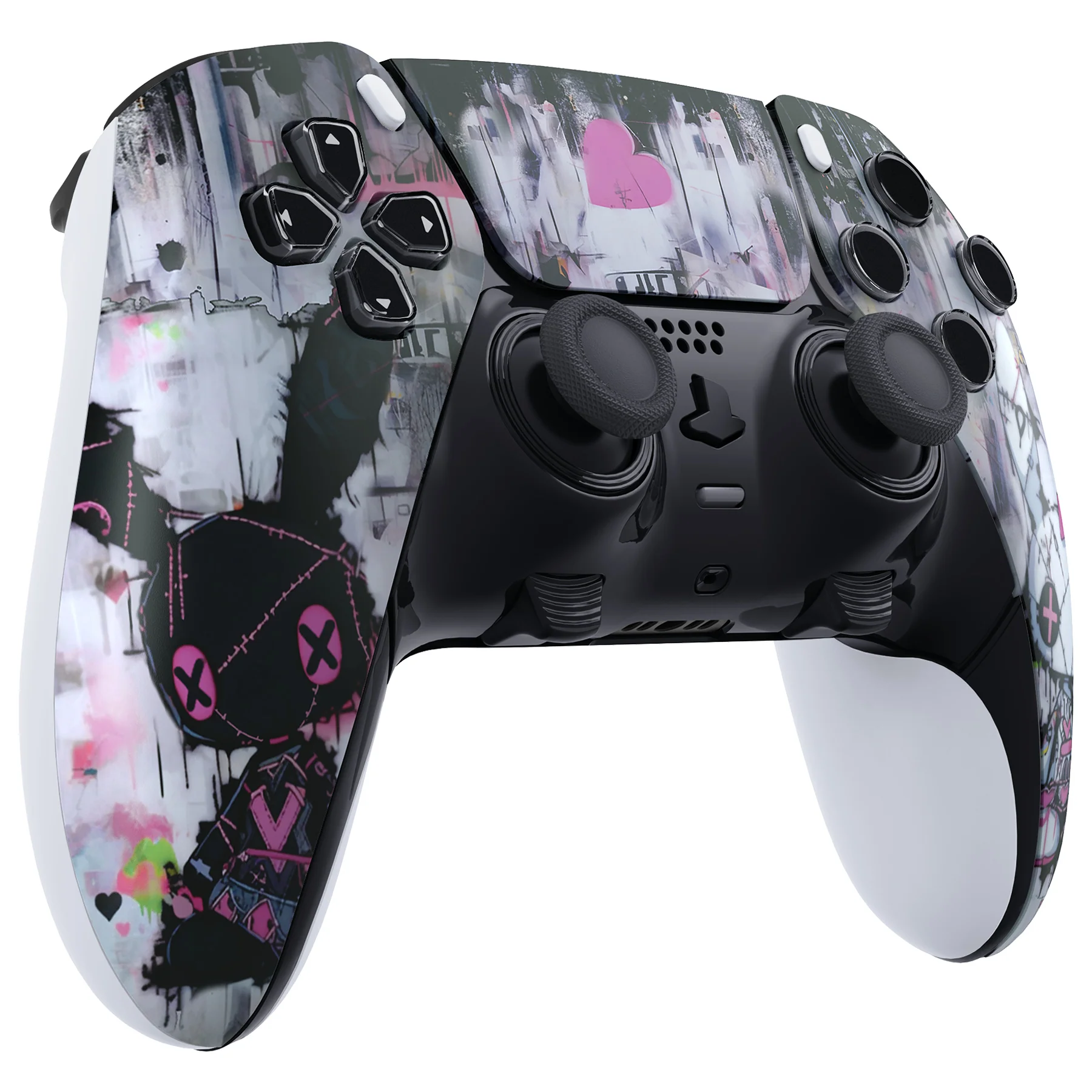 eXtremeRate Replacement Left Right Front Housing Shell with Touchpad Compatible with PS5 Edge Controller - Lovely Punky Bunny - Image 6