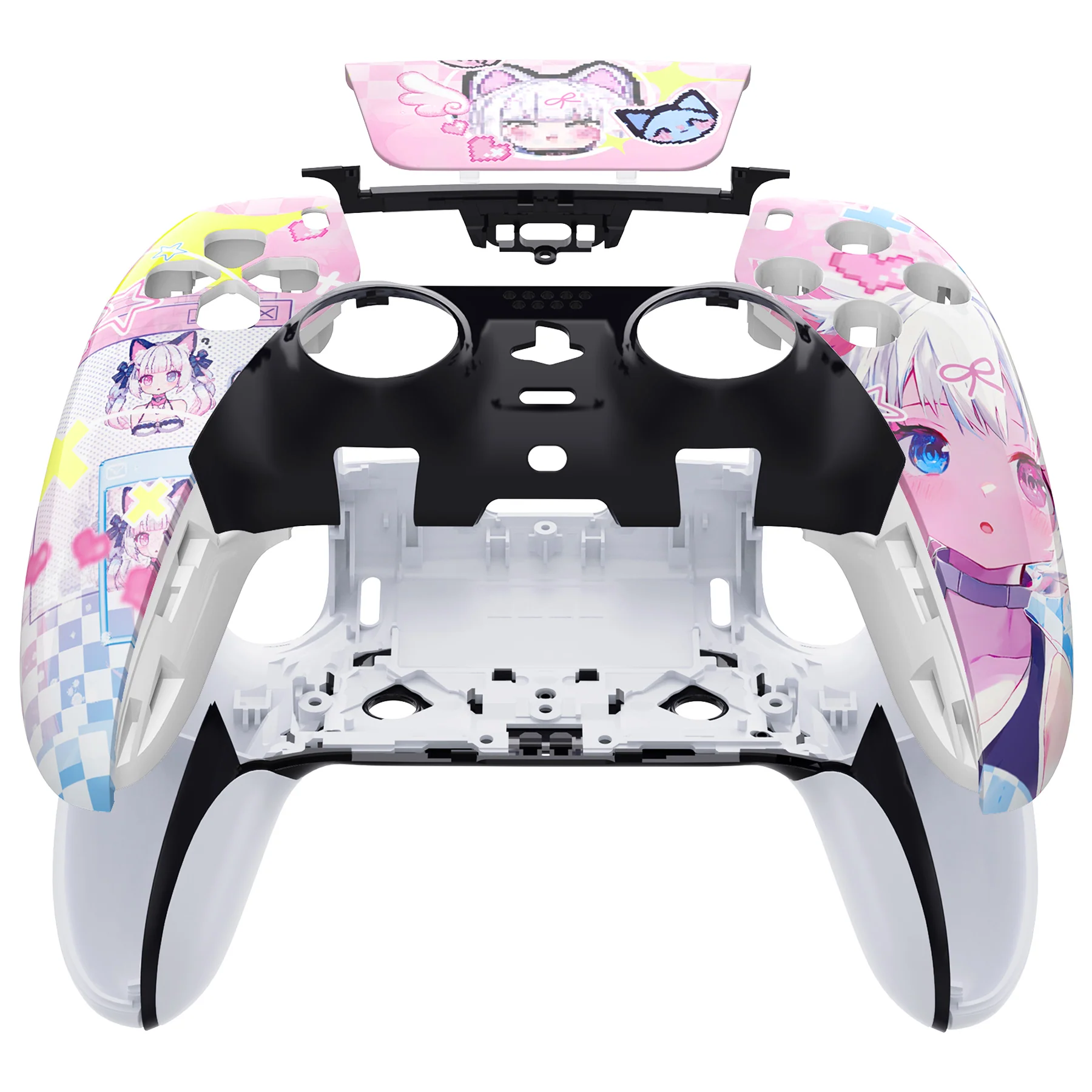 eXtremeRate Replacement Left Right Front Housing Shell with Touchpad Compatible with PS5 Edge Controller - MeWoow - Image 4