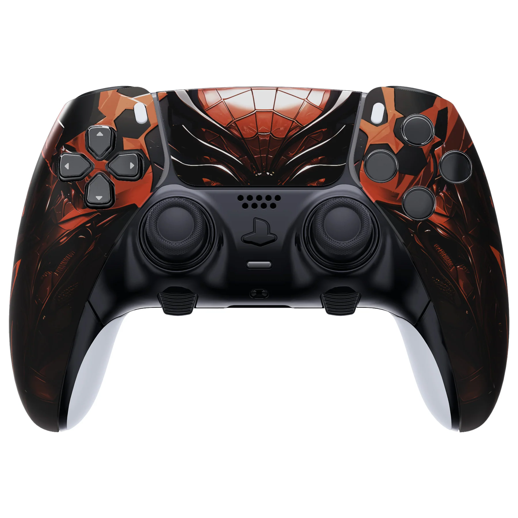 eXtremeRate Replacement Left Right Front Housing Shell with Touchpad Compatible with PS5 Edge Controller - Spider Armor - Image 2
