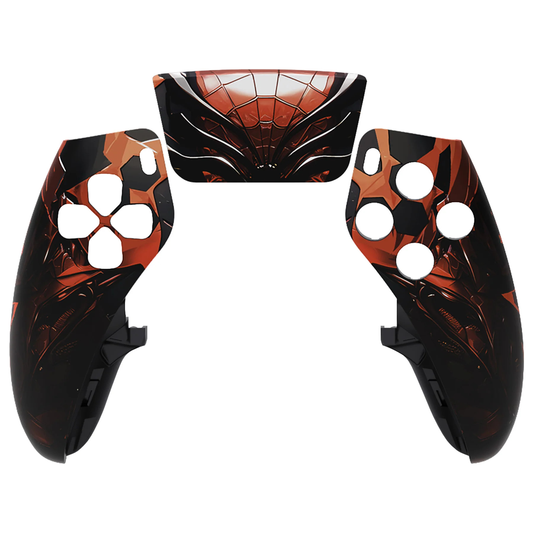 eXtremeRate Replacement Left Right Front Housing Shell with Touchpad Compatible with PS5 Edge Controller - Spider Armor - Image 7