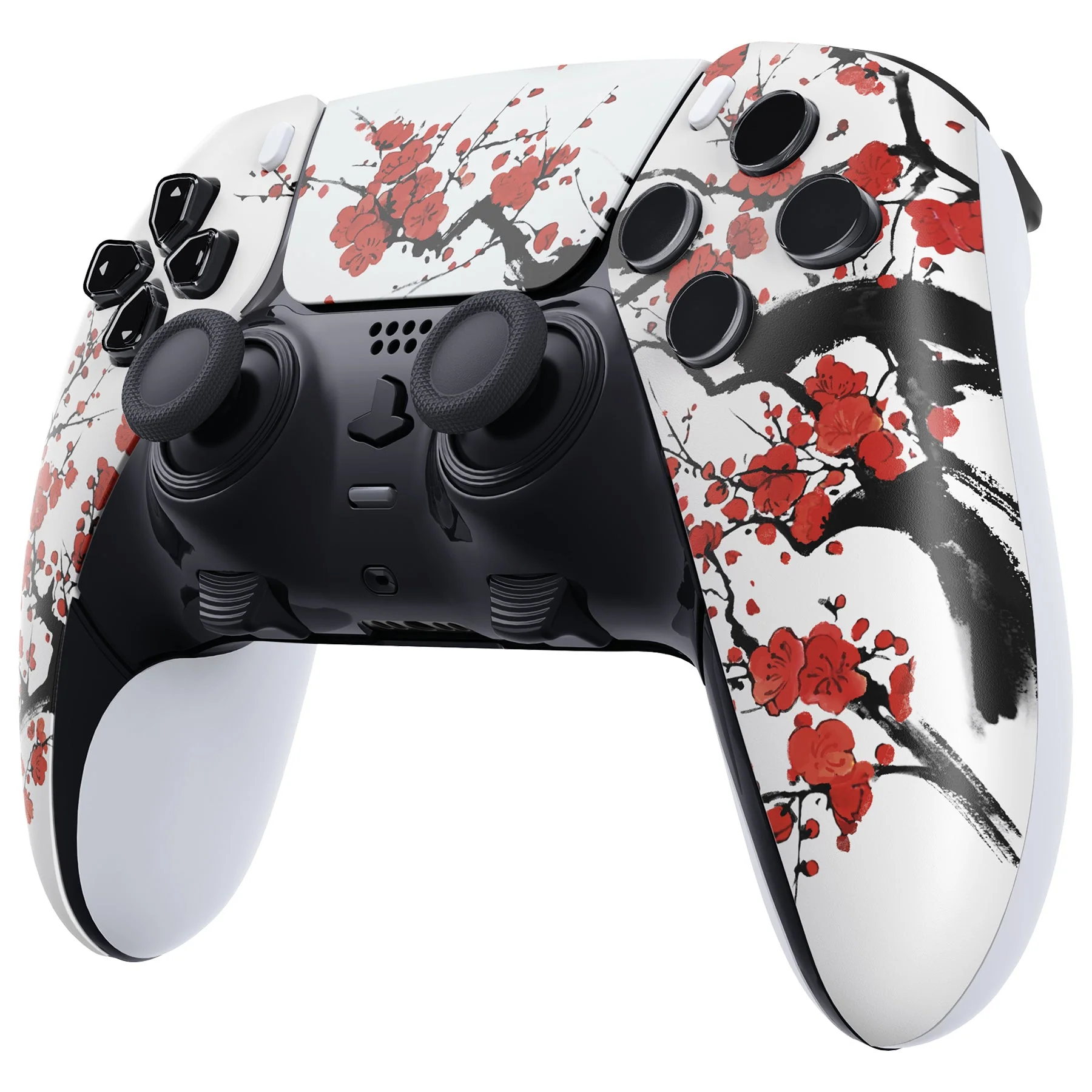 eXtremeRate Replacement Left Right Front Housing Shell with Touchpad Compatible with PS5 Edge Controller - Winter Blossom - Image 5