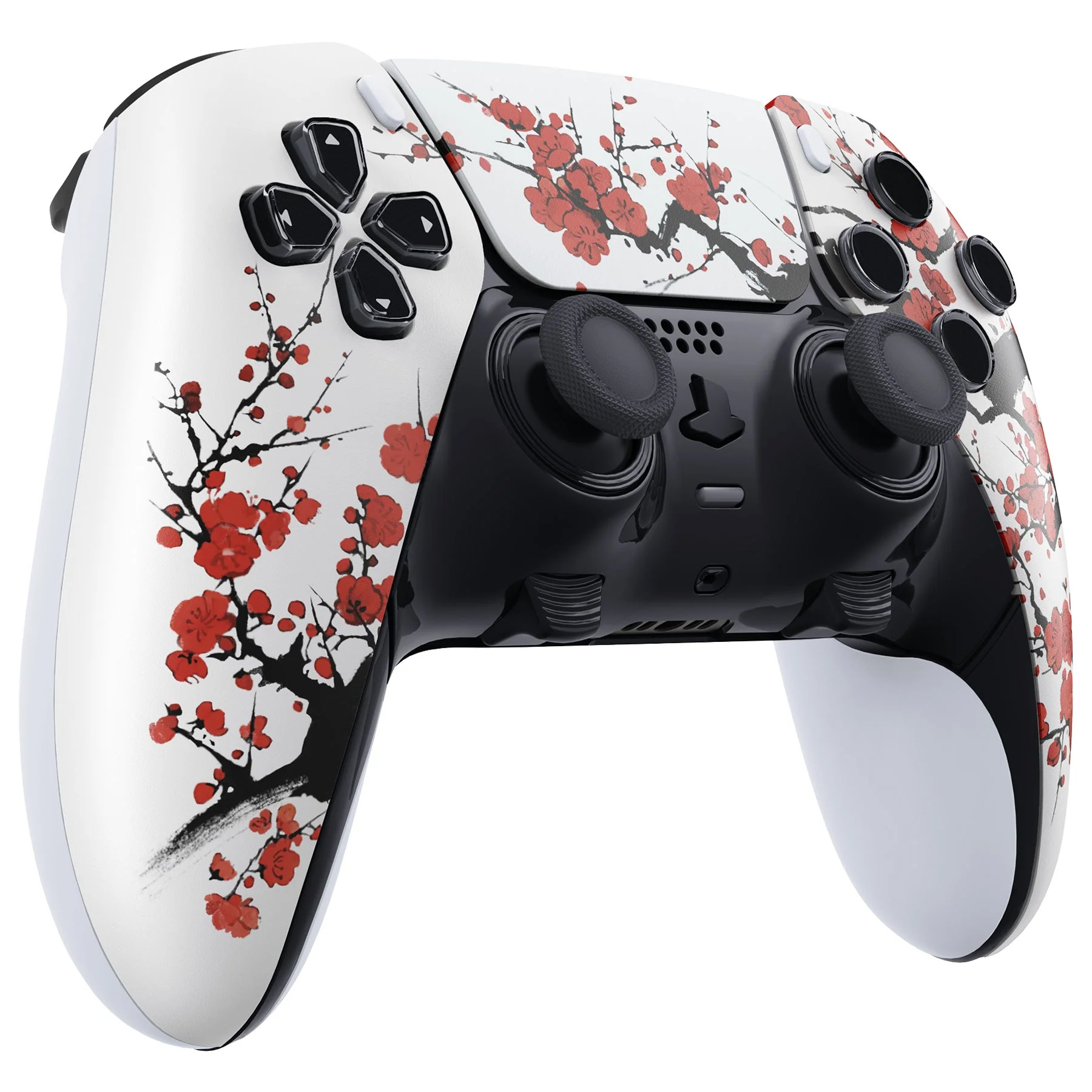 eXtremeRate Replacement Left Right Front Housing Shell with Touchpad Compatible with PS5 Edge Controller - Winter Blossom - Image 6