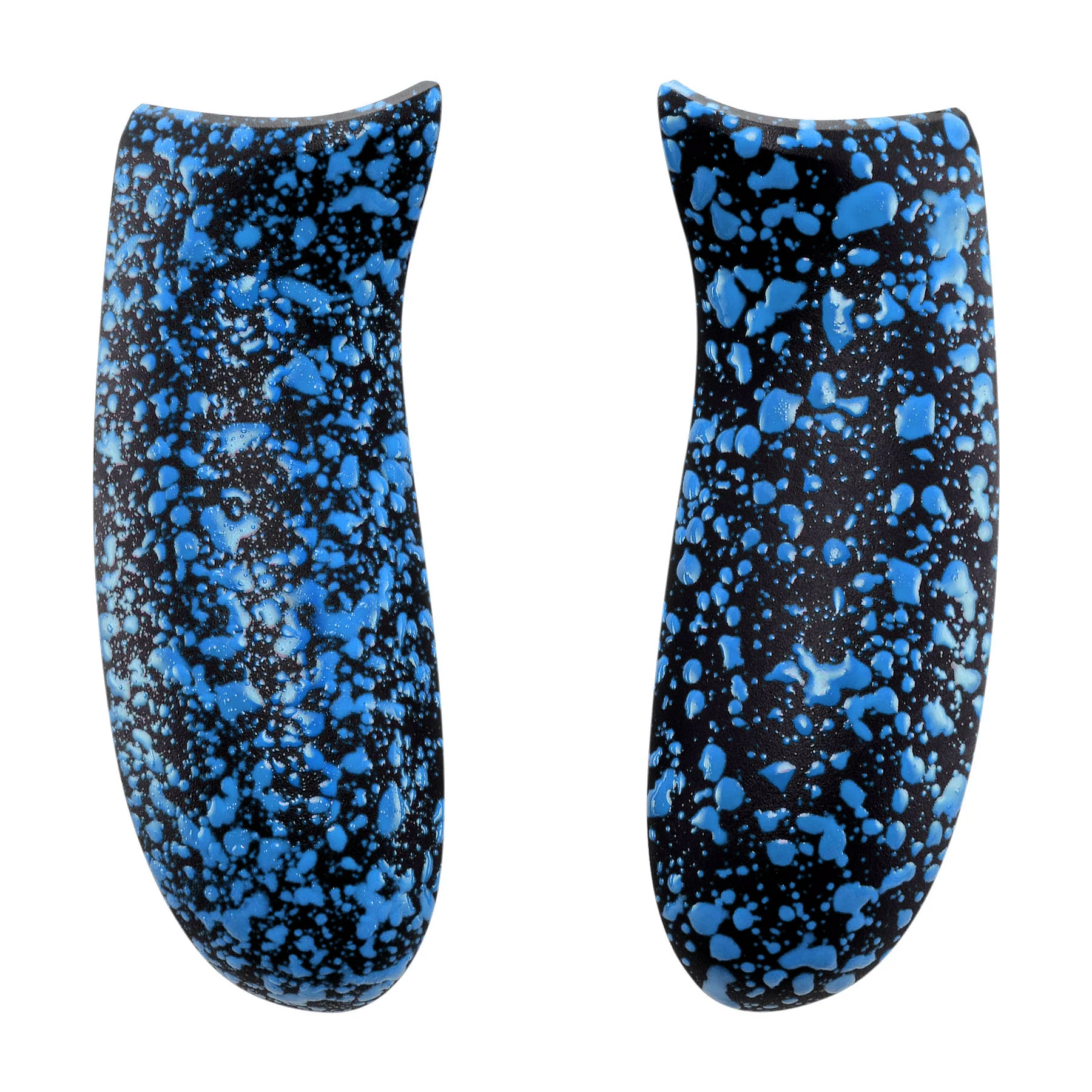eXtremeRate Replacement Non-Slip Grips Side Rails Handles for Xbox One X & S Controller (Model 1708) - Textured Black Blue - Image 2
