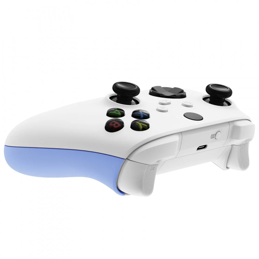 eXtremeRate Replacement Non-Slip Side Rails Grip Back Panels for Xbox Series X & S Controller - Light Violet - Image 7