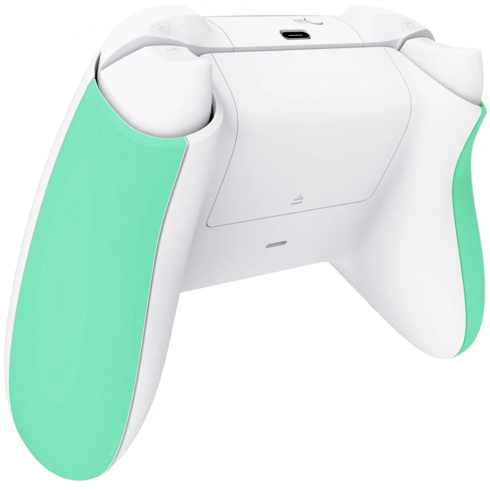 eXtremeRate Replacement Non-Slip Side Rails Grip Back Panels for Xbox Series X & S Controller - Mint Green - Image 5
