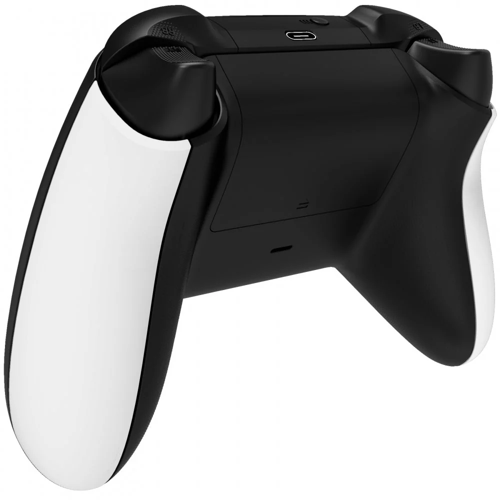 eXtremeRate Replacement Non-Slip Side Rails Grip Back Panels for Xbox Series X & S Controller - White - Image 5