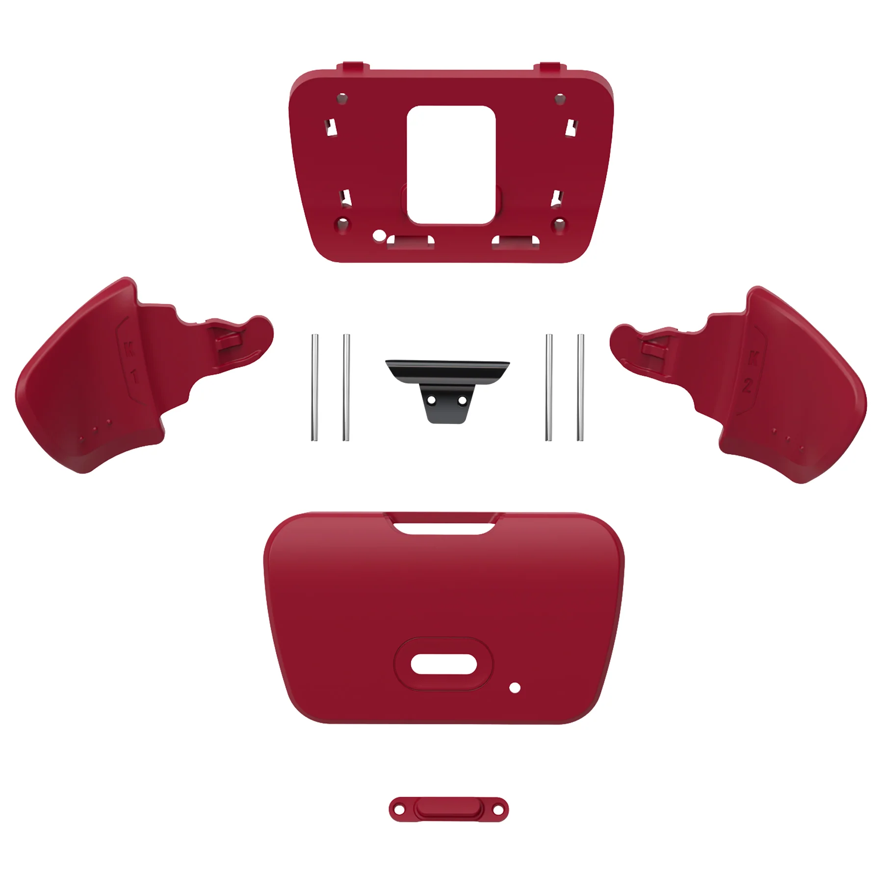 eXtremeRate Replacement Redesigned K1 K2 Back Buttons for eXtremerate RISE Remap Kit, Compatible with PS5 Controller - Volcanic Red - Image 2