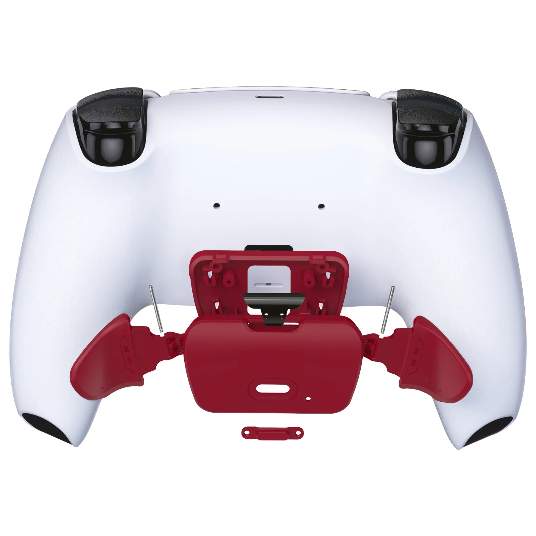 eXtremeRate Replacement Redesigned K1 K2 Back Buttons for eXtremerate RISE Remap Kit, Compatible with PS5 Controller - Volcanic Red - Image 4