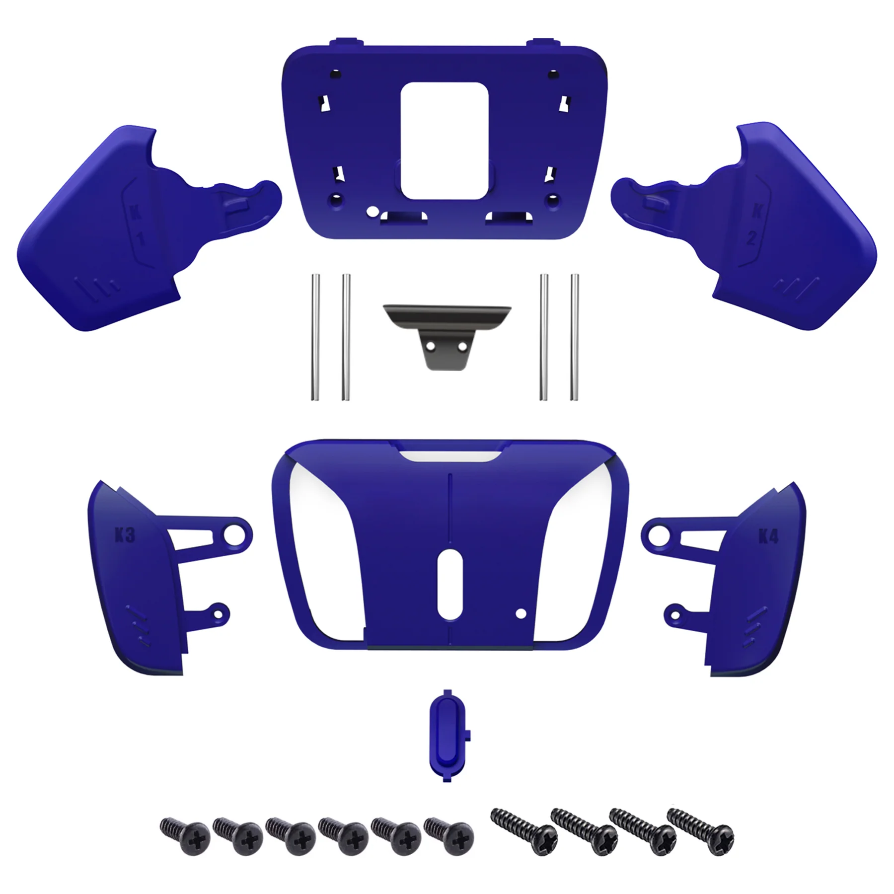 eXtremeRate Replacement Redesigned K1 K2 K3 K4 Back Buttons Housing Shell for eXtremeRate RISE4 Remap Kit, Compatible with PS5 Controller - Cobalt Blue - Image 2